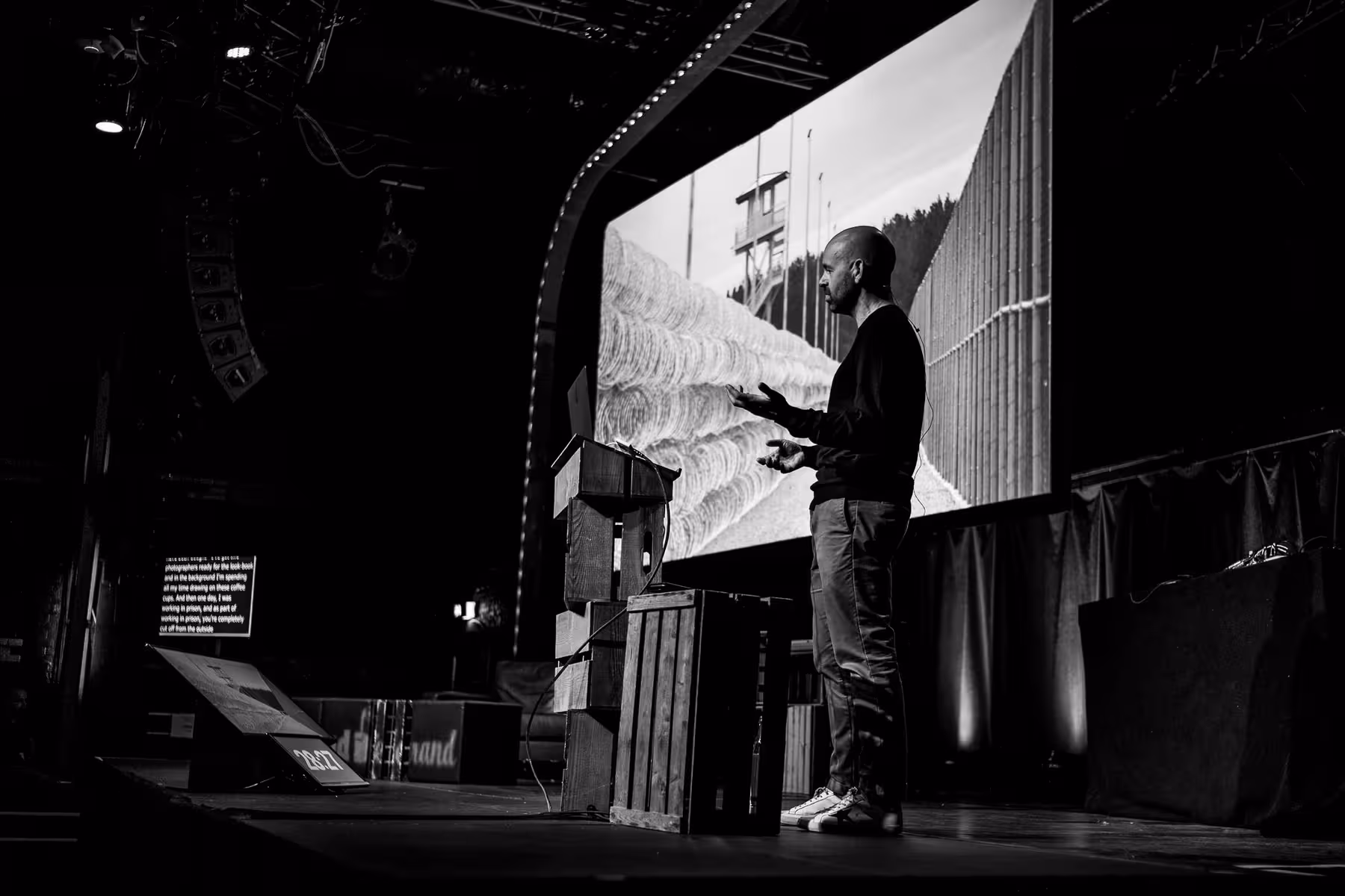Photo of Rob Draper taken at beyond tellerrand in Düsseldorf 2019 by Florian Ziegler
