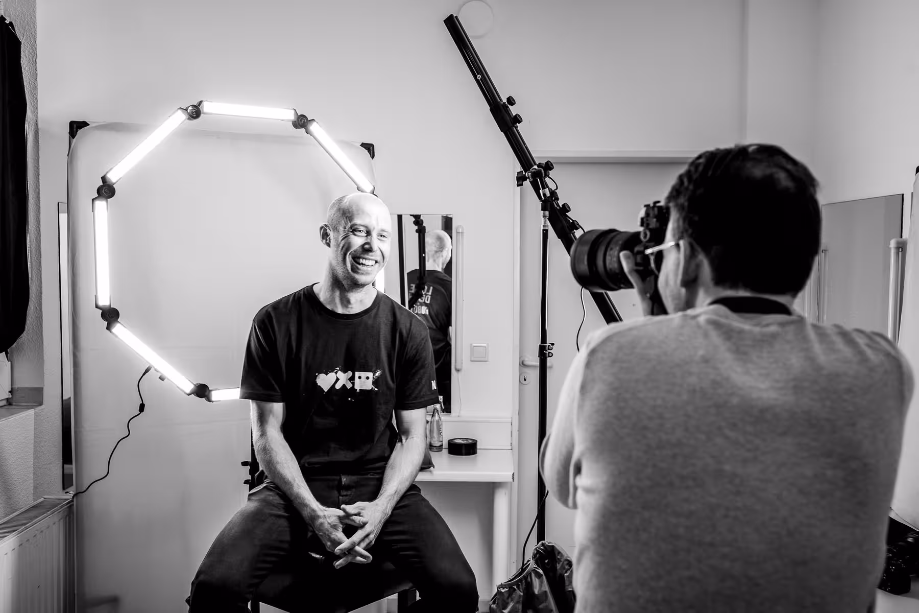 Photo of Mike Hill taken at beyond tellerrand in Düsseldorf 2019 by Florian Ziegler