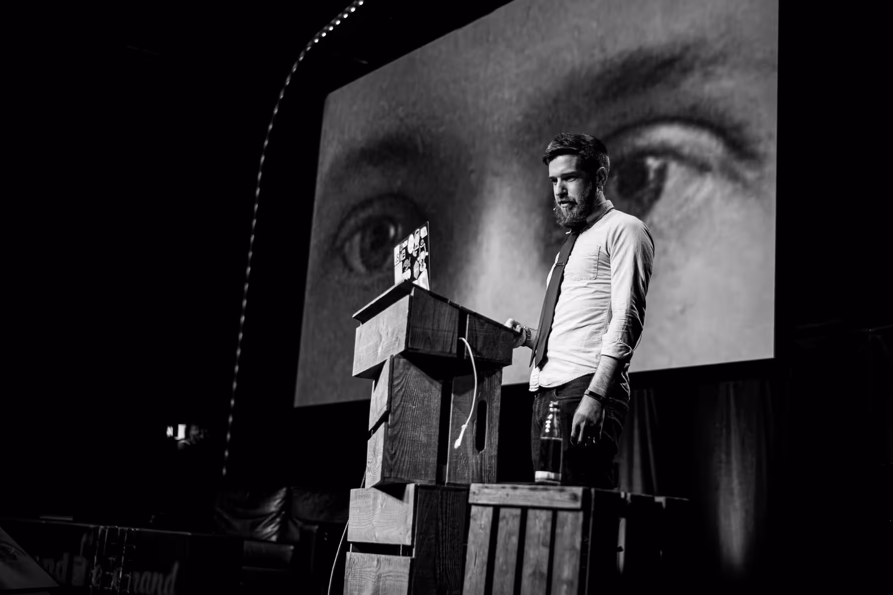 Photo of Zach Leatherman taken at beyond tellerrand in Düsseldorf 2019 by Florian Ziegler