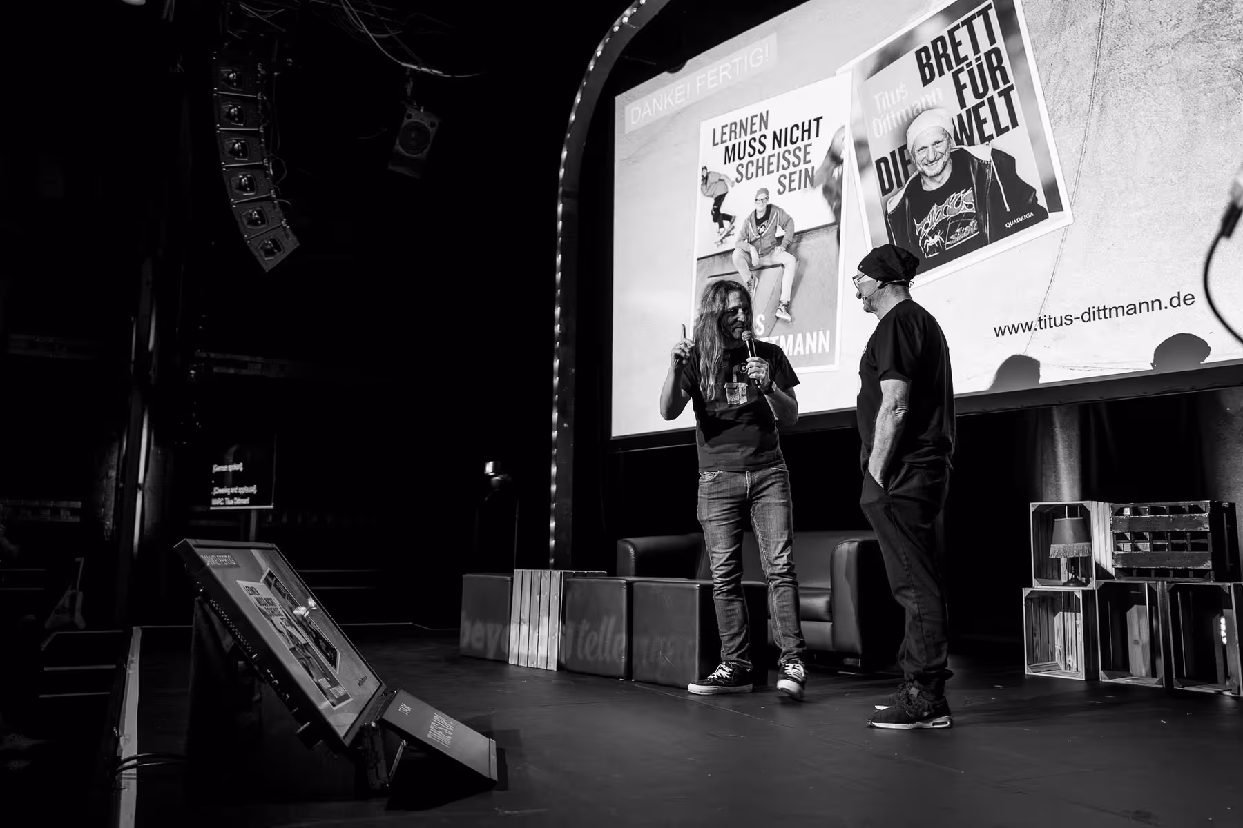 Photo of Titus Dittmann taken at beyond tellerrand in Düsseldorf 2021 by Florian Ziegler