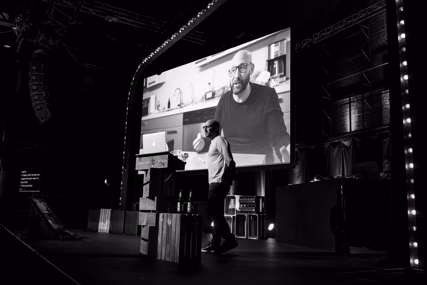 Photo of Jeff Greenspan taken at beyond tellerrand in Düsseldorf 2021 by Florian Ziegler