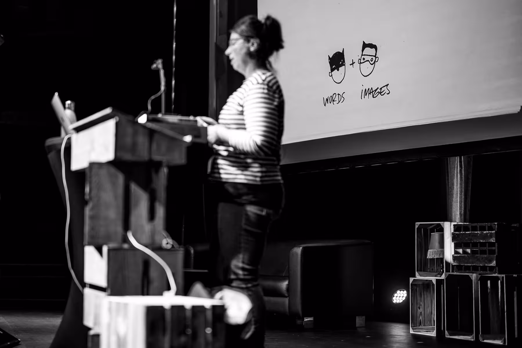 Photo of Eva-Lotta Lamm taken at beyond tellerrand in Düsseldorf 2021 by Florian Ziegler