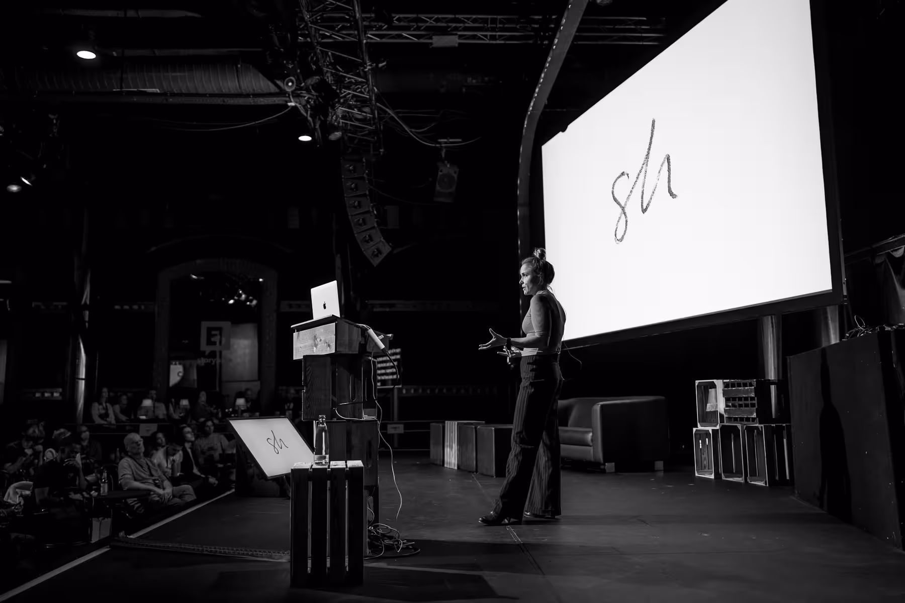 Photo of Ulrike Rausch taken at beyond tellerrand in Düsseldorf 2021 by Florian Ziegler