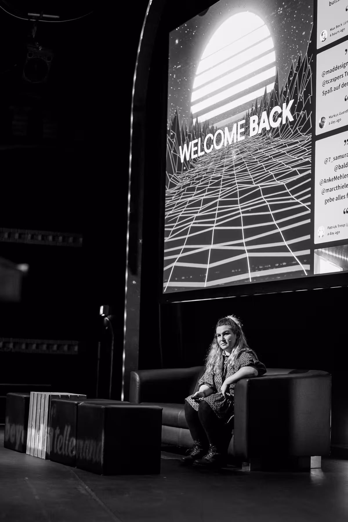 Photo of Molly Watt taken at beyond tellerrand in Düsseldorf 2021 by Florian Ziegler