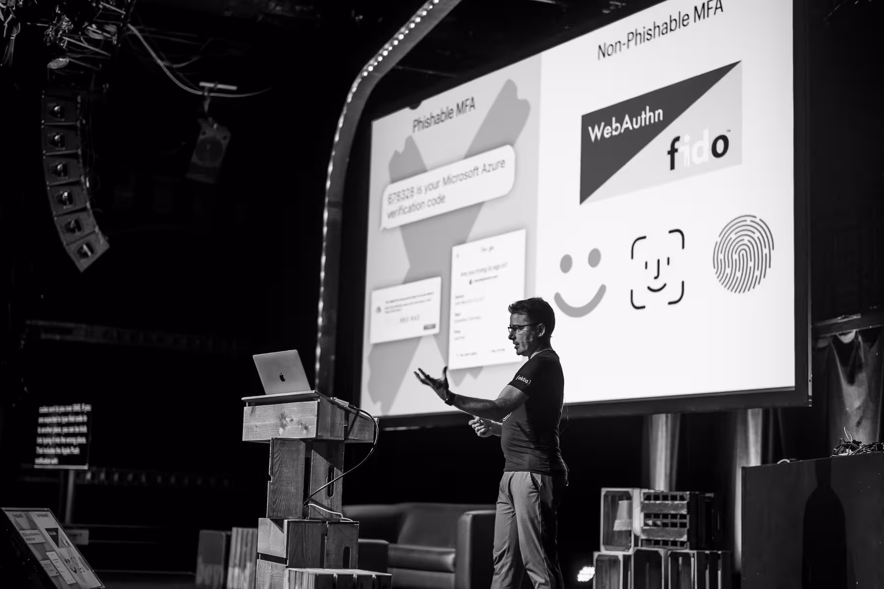 Photo of Aaron Parecki taken at beyond tellerrand in Düsseldorf 2021 by Florian Ziegler