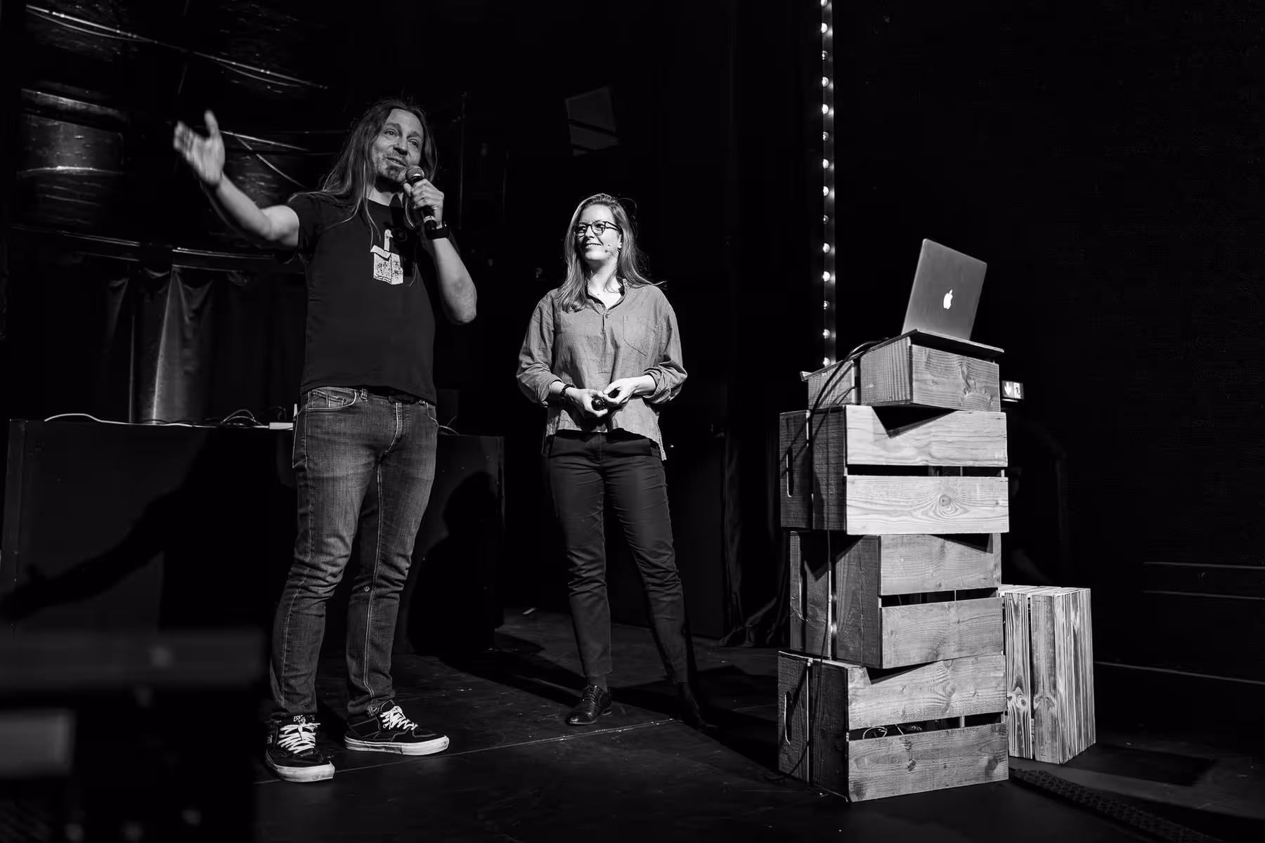 Photo of Bianca Berning taken at beyond tellerrand in Düsseldorf 2021 by Florian Ziegler