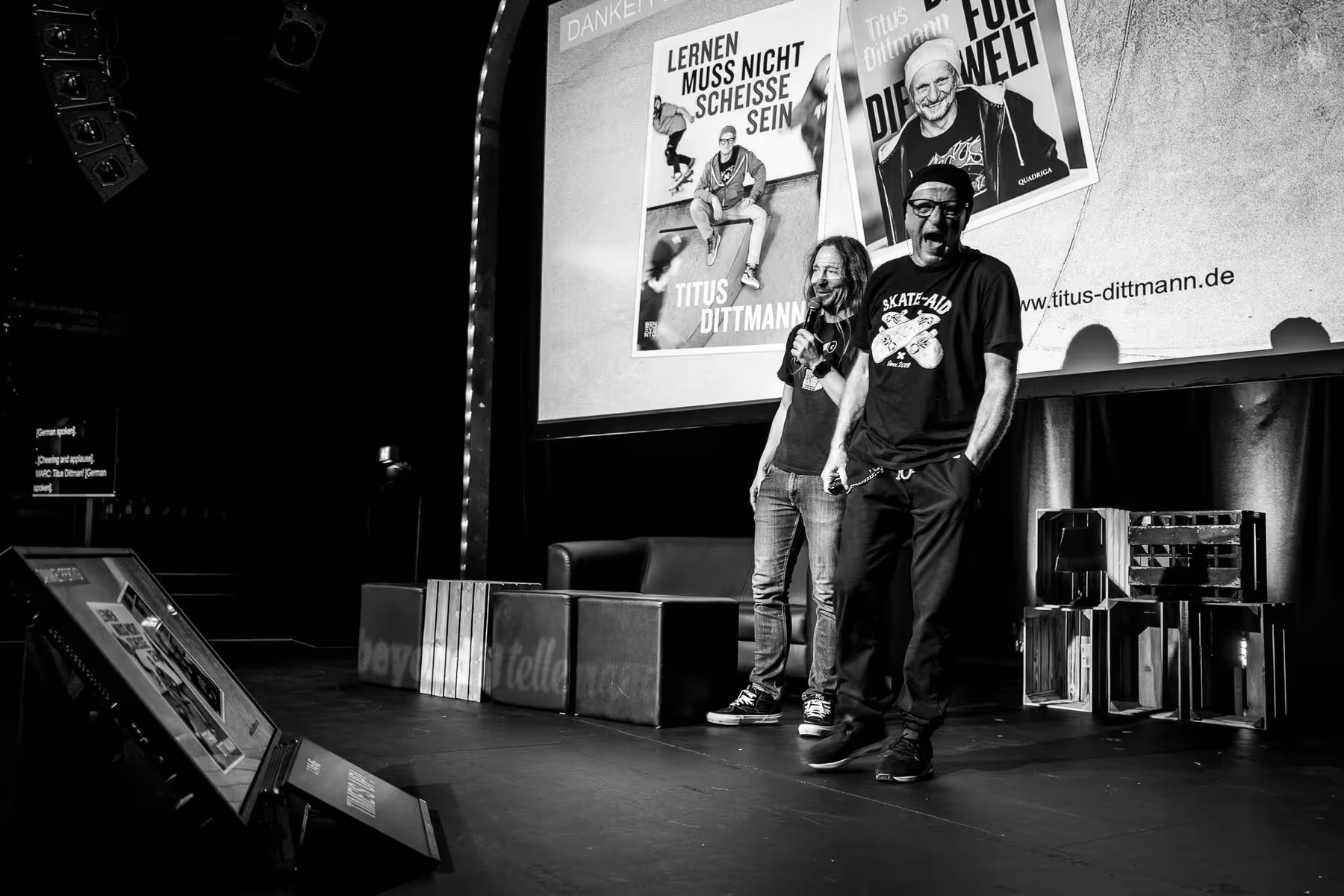 Photo of Titus Dittmann taken at beyond tellerrand in Düsseldorf 2021 by Florian Ziegler