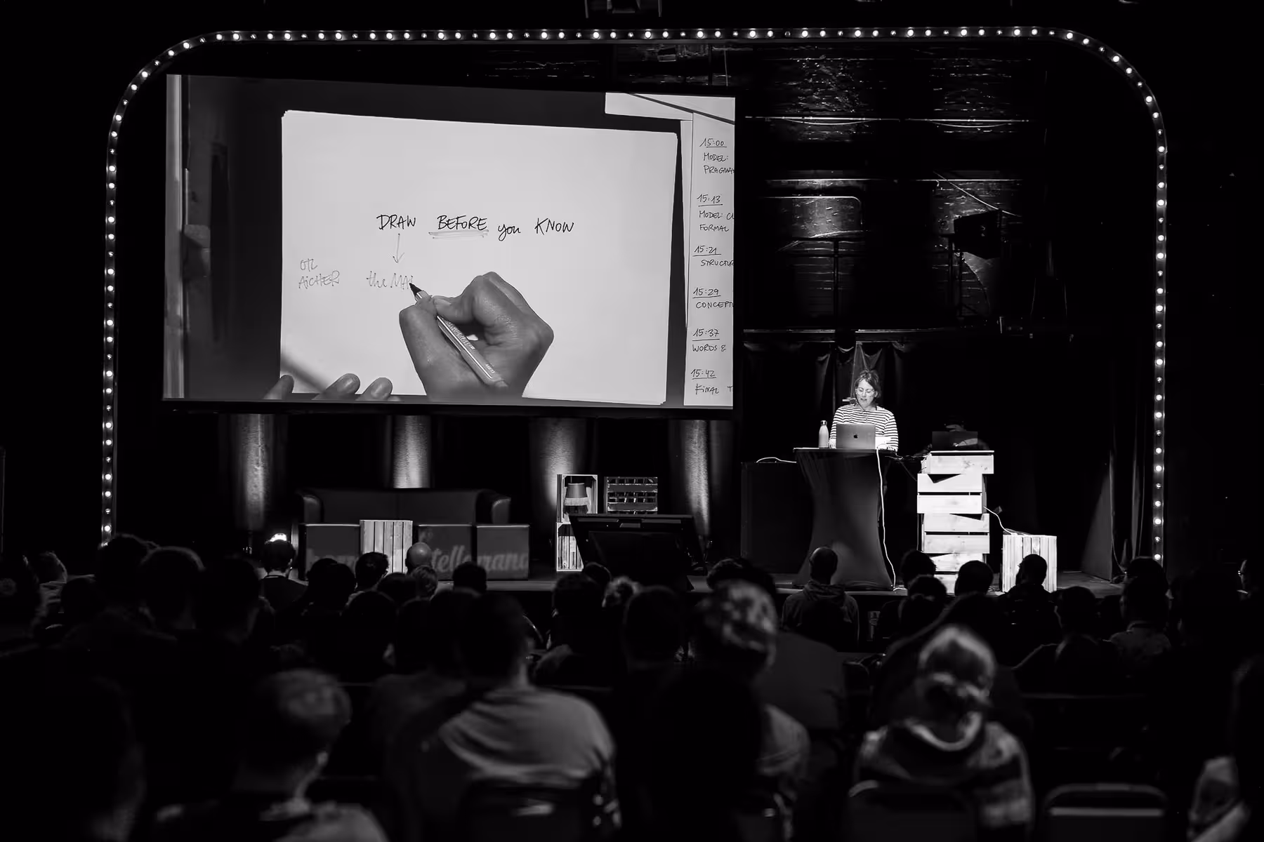 Photo of Eva-Lotta Lamm taken at beyond tellerrand in Düsseldorf 2021 by Florian Ziegler