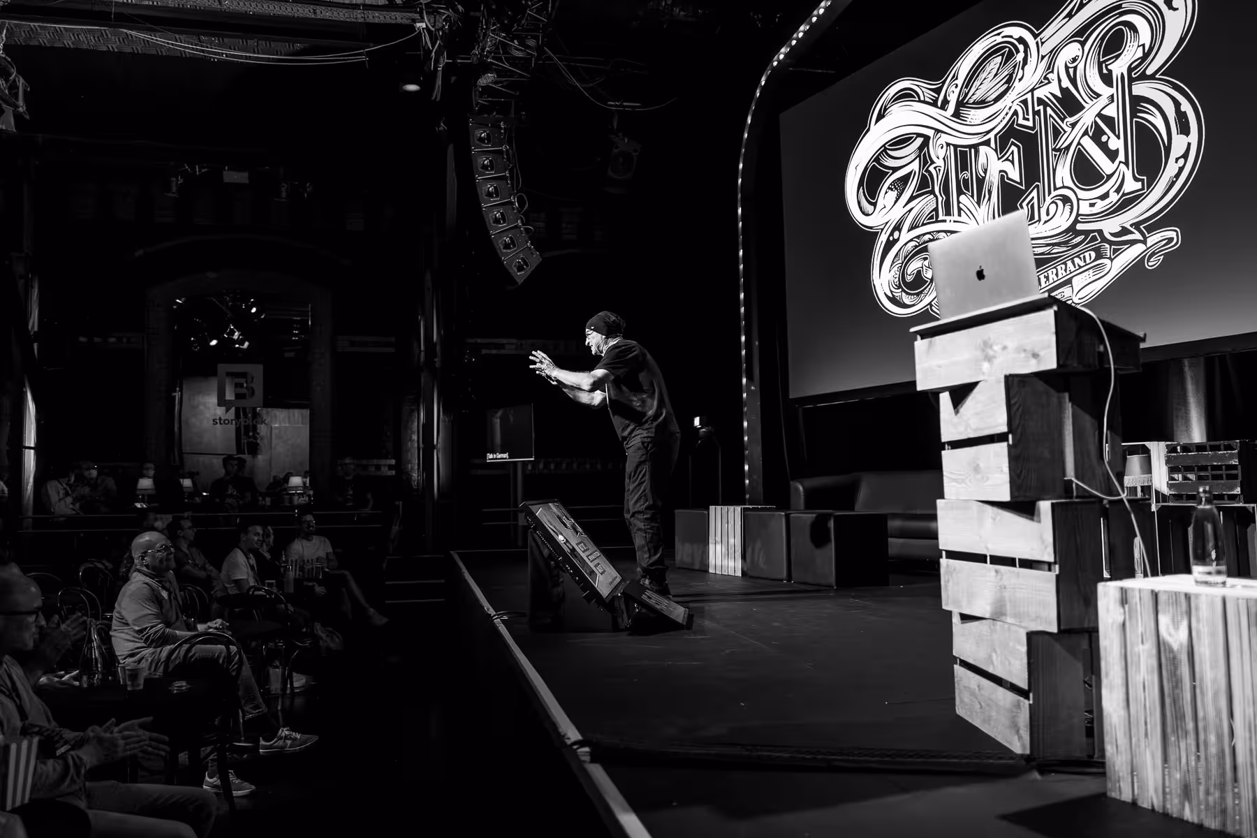 Photo of Titus Dittmann taken at beyond tellerrand in Düsseldorf 2021 by Florian Ziegler