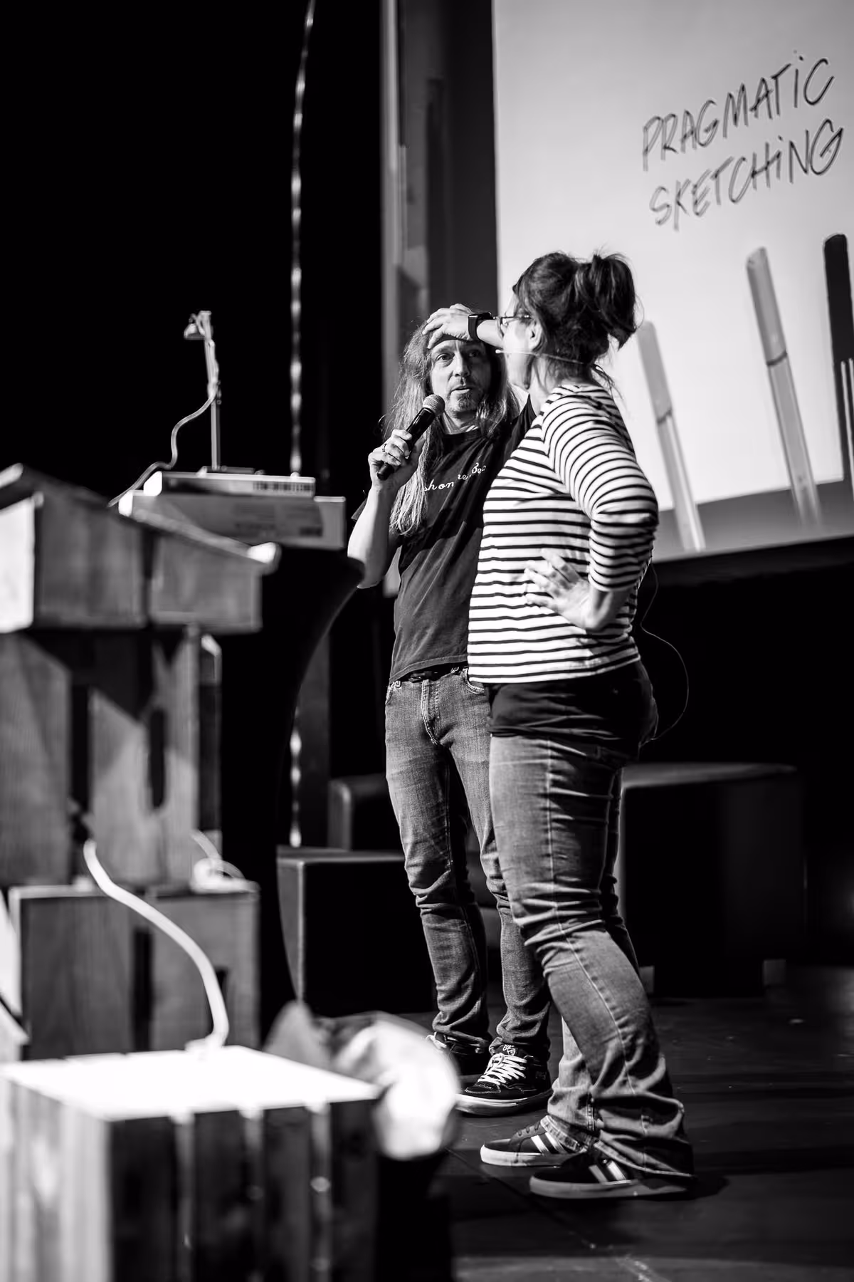 Photo of Eva-Lotta Lamm taken at beyond tellerrand in Düsseldorf 2021 by Florian Ziegler