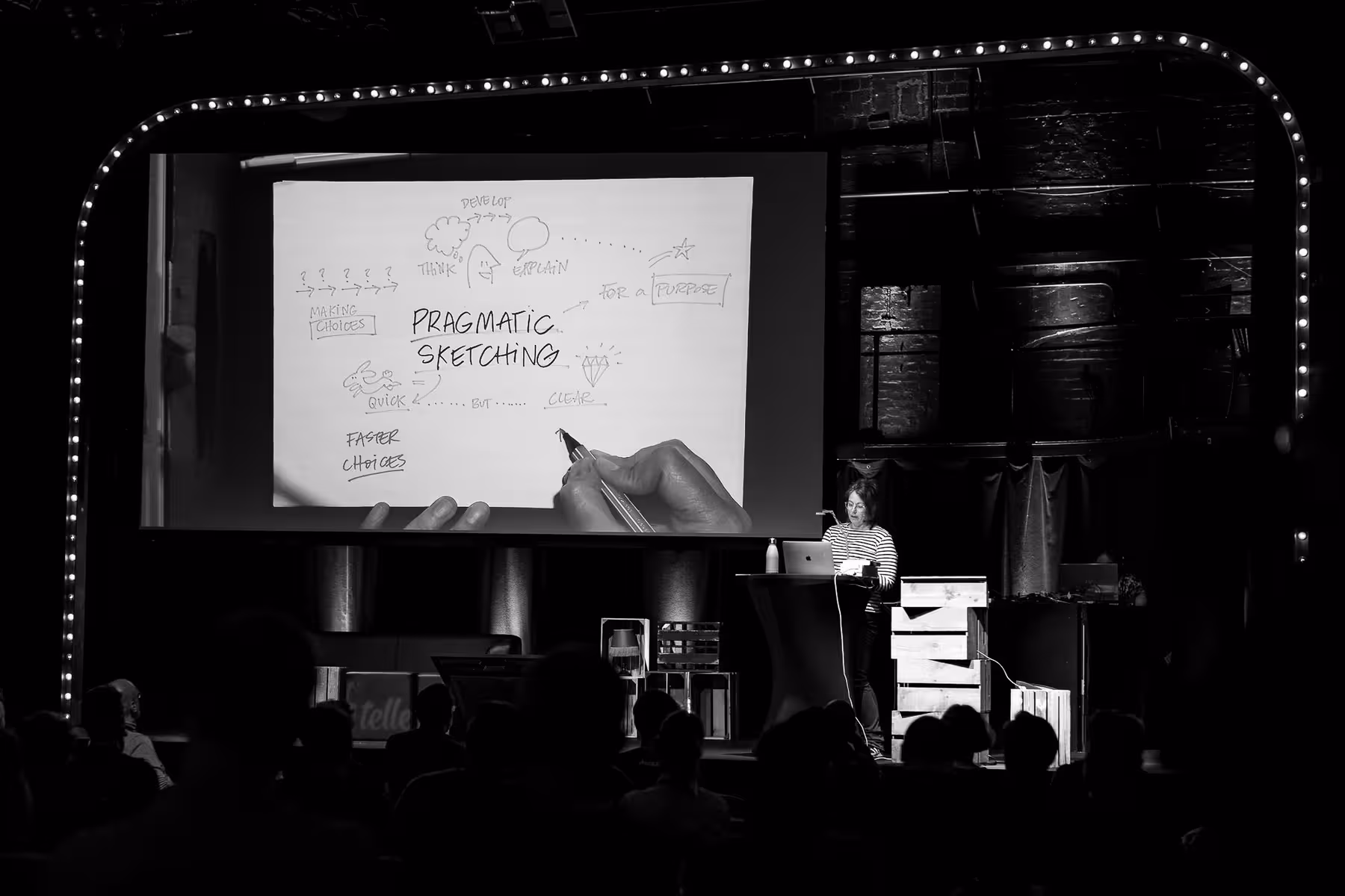 Photo of Eva-Lotta Lamm taken at beyond tellerrand in Düsseldorf 2021 by Florian Ziegler