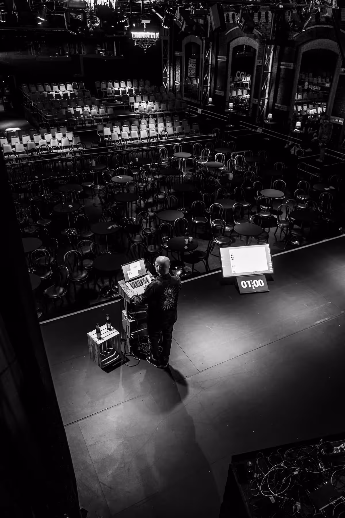Photo of Jeff Greenspan taken at beyond tellerrand in Düsseldorf 2021 by Florian Ziegler