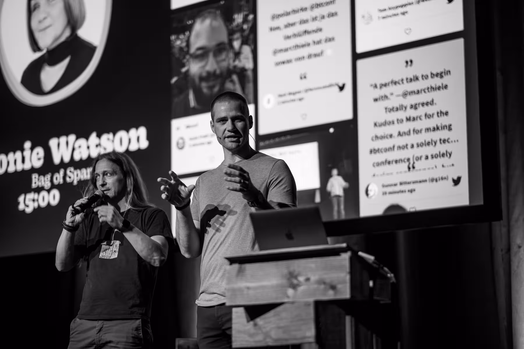 Photo of Tim Kadlec taken at beyond tellerrand in Düsseldorf 2022 by Florian Ziegler