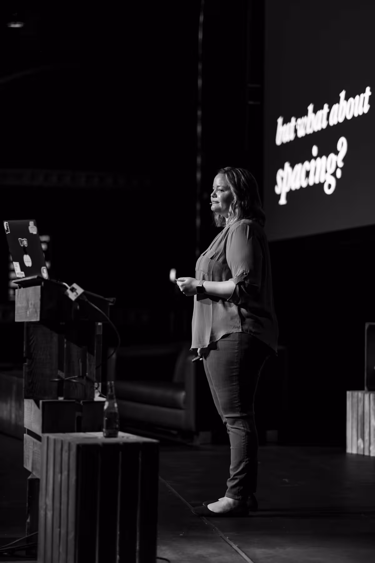Photo of Stephanie Eckles taken at beyond tellerrand in Düsseldorf 2022 by Florian Ziegler