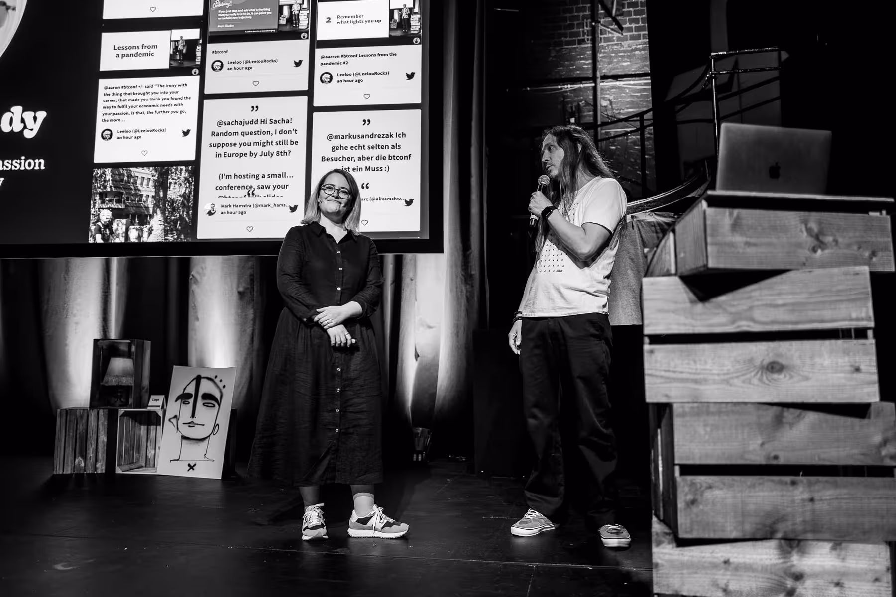 Photo of Geri Coady taken at beyond tellerrand in Düsseldorf 2022 by Florian Ziegler