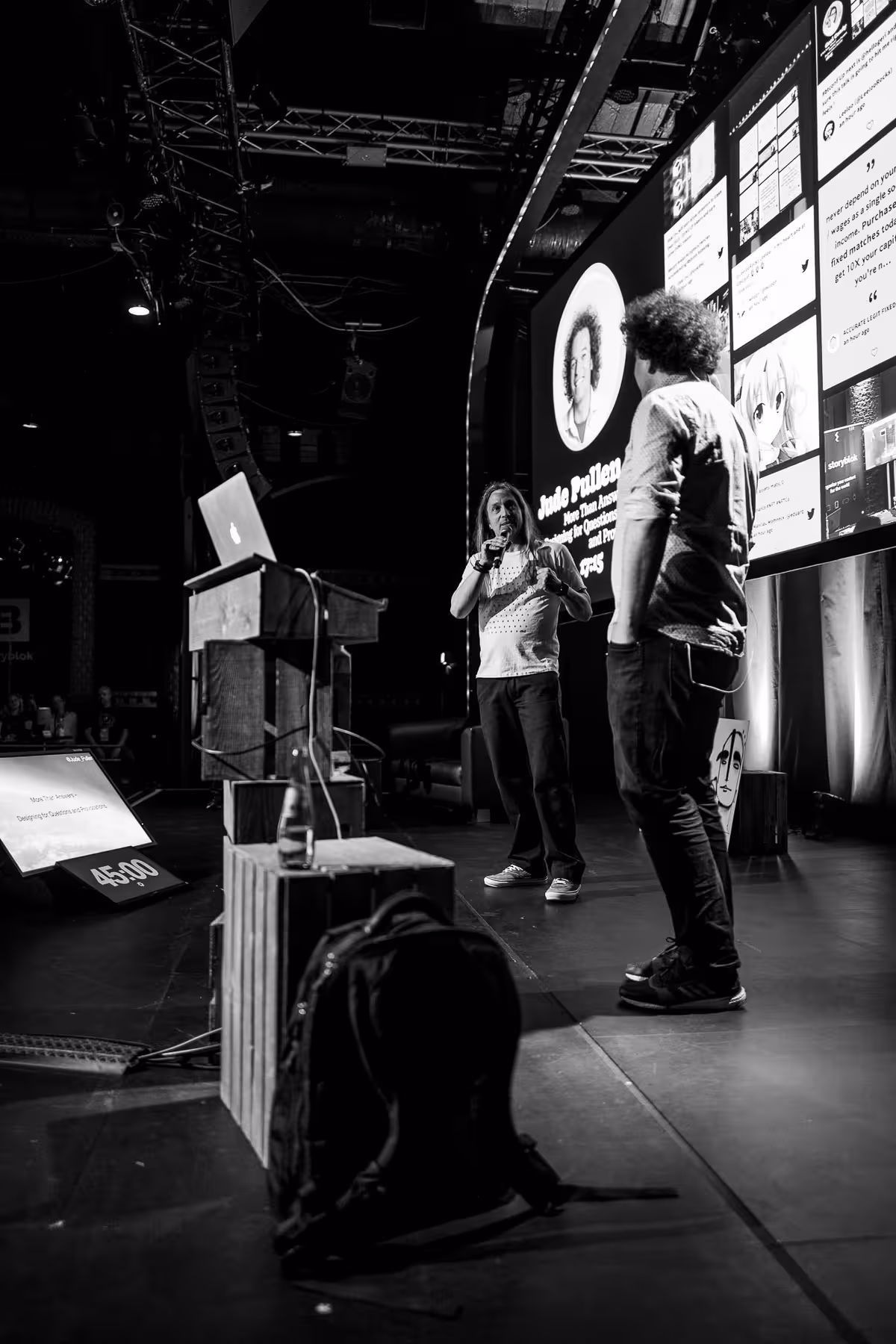 Photo of Jude Pullen taken at beyond tellerrand in Düsseldorf 2022 by Florian Ziegler