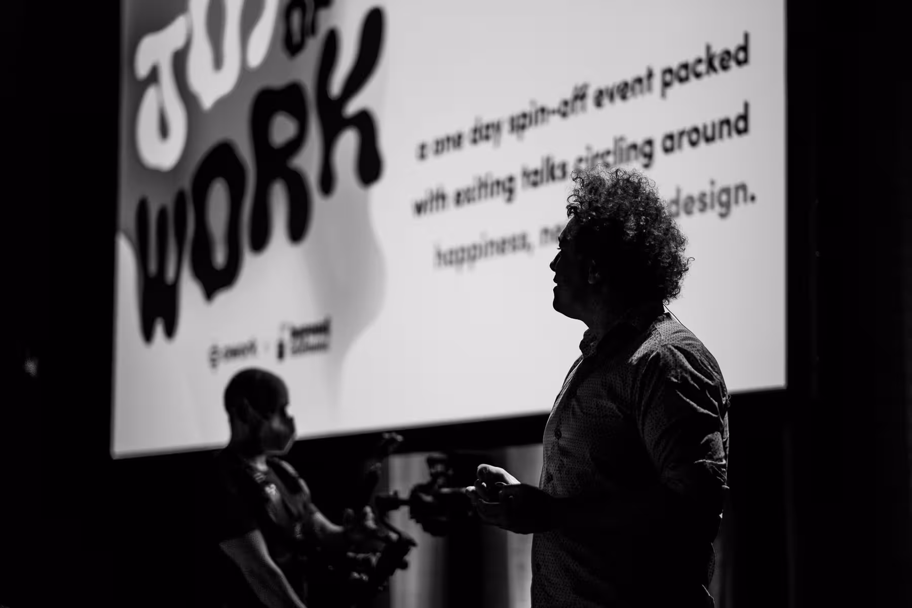 Photo of Jude Pullen taken at beyond tellerrand in Düsseldorf 2022 by Florian Ziegler