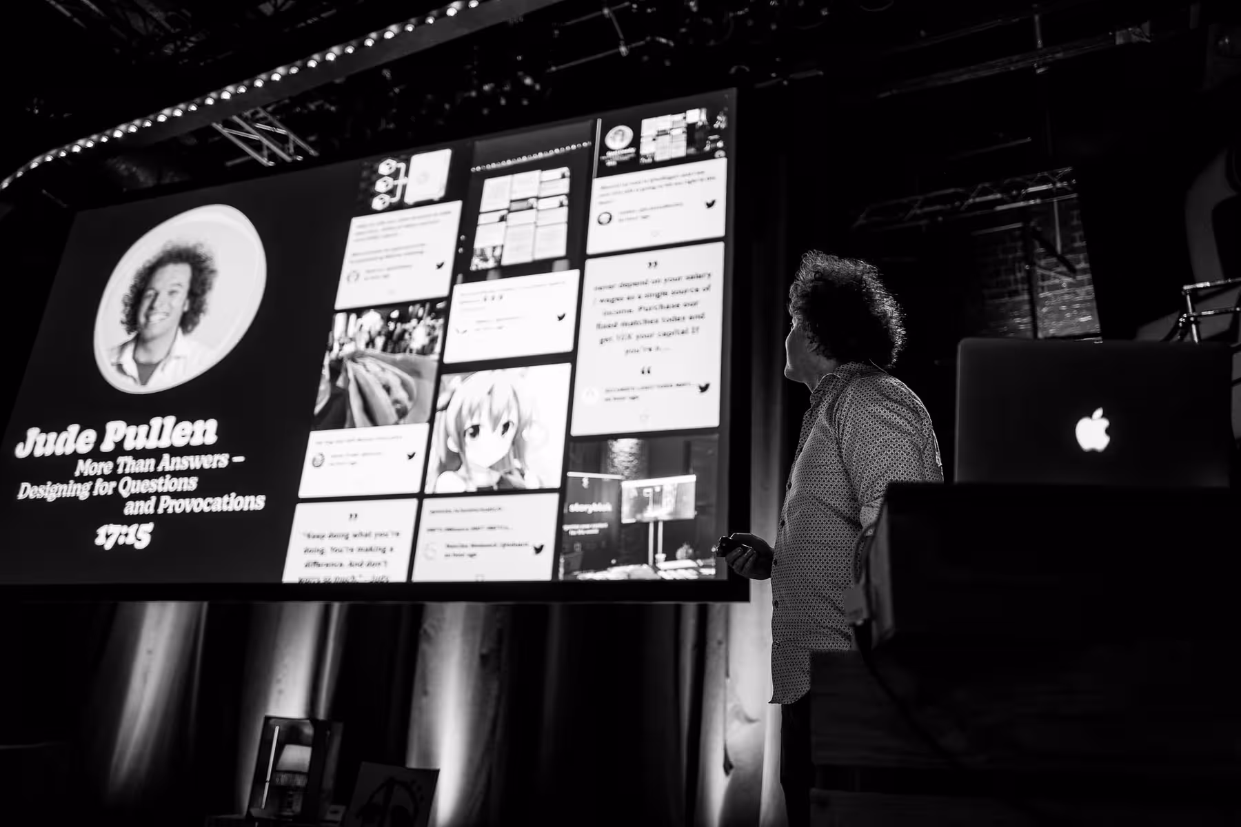 Photo of Jude Pullen taken at beyond tellerrand in Düsseldorf 2022 by Florian Ziegler