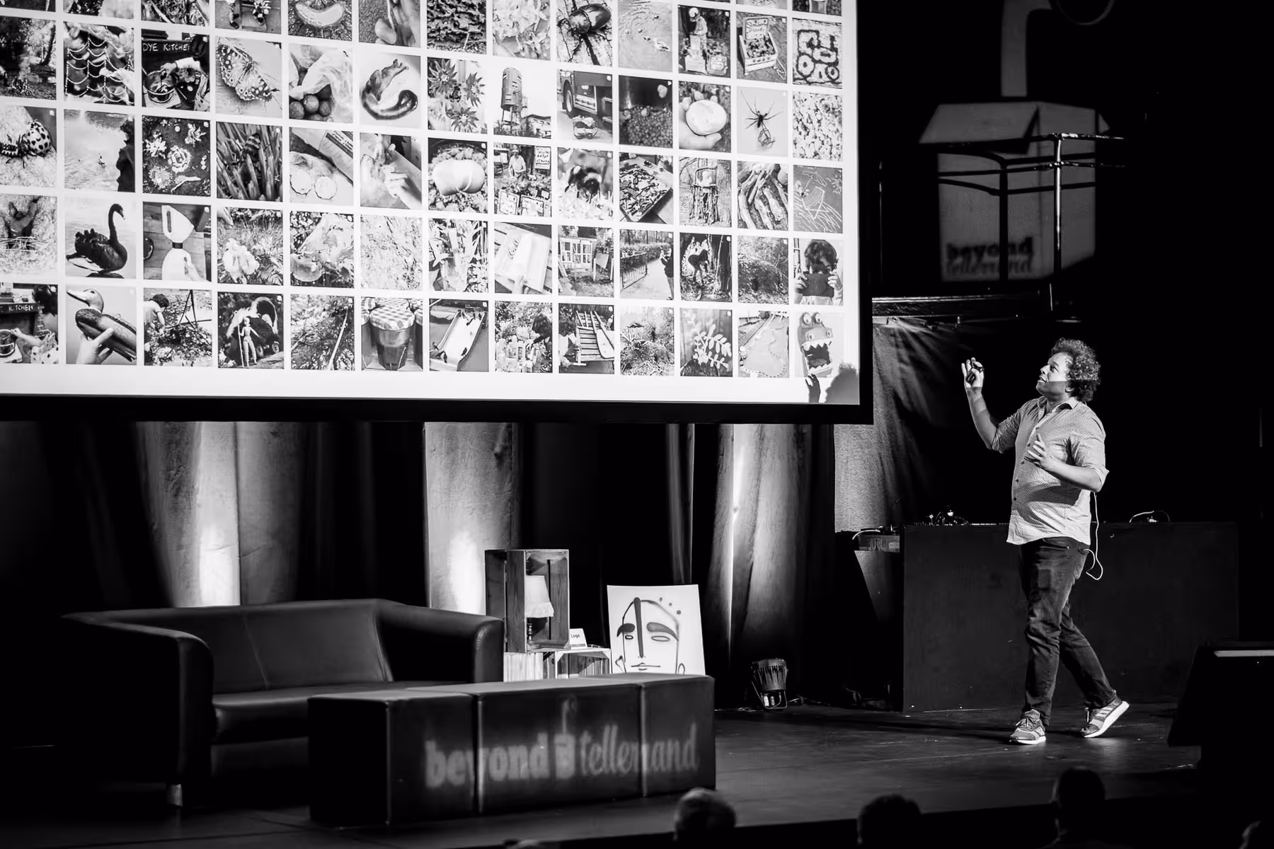 Photo of Jude Pullen taken at beyond tellerrand in Düsseldorf 2022 by Florian Ziegler