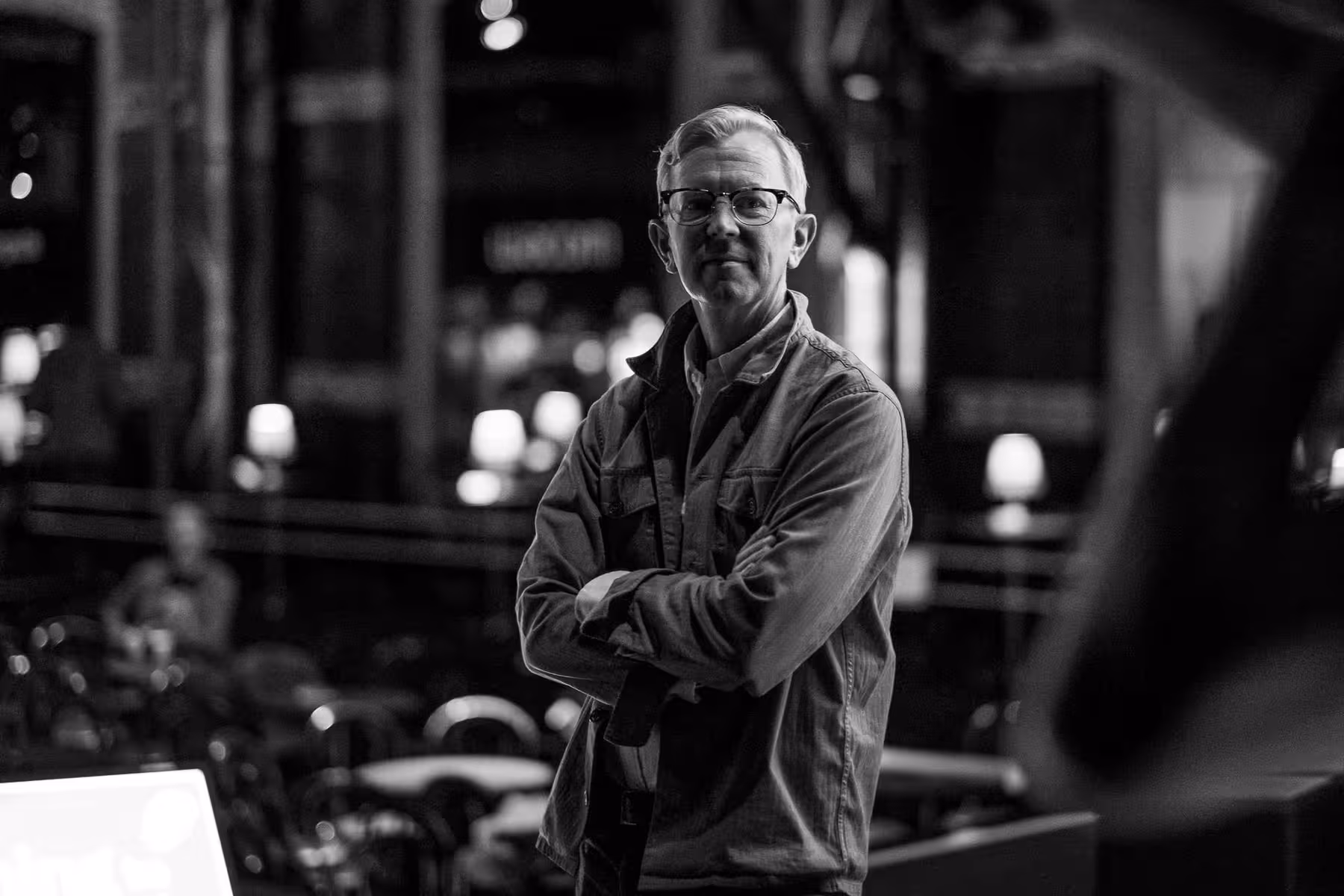 Photo of Aarron Walter taken at beyond tellerrand in Düsseldorf 2022 by Florian Ziegler