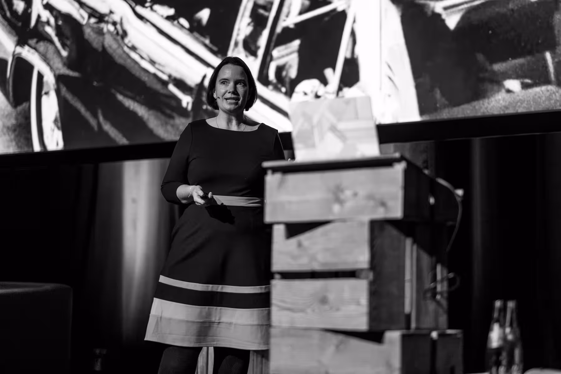 Photo of Sacha Judd taken at beyond tellerrand in Düsseldorf 2022 by Florian Ziegler