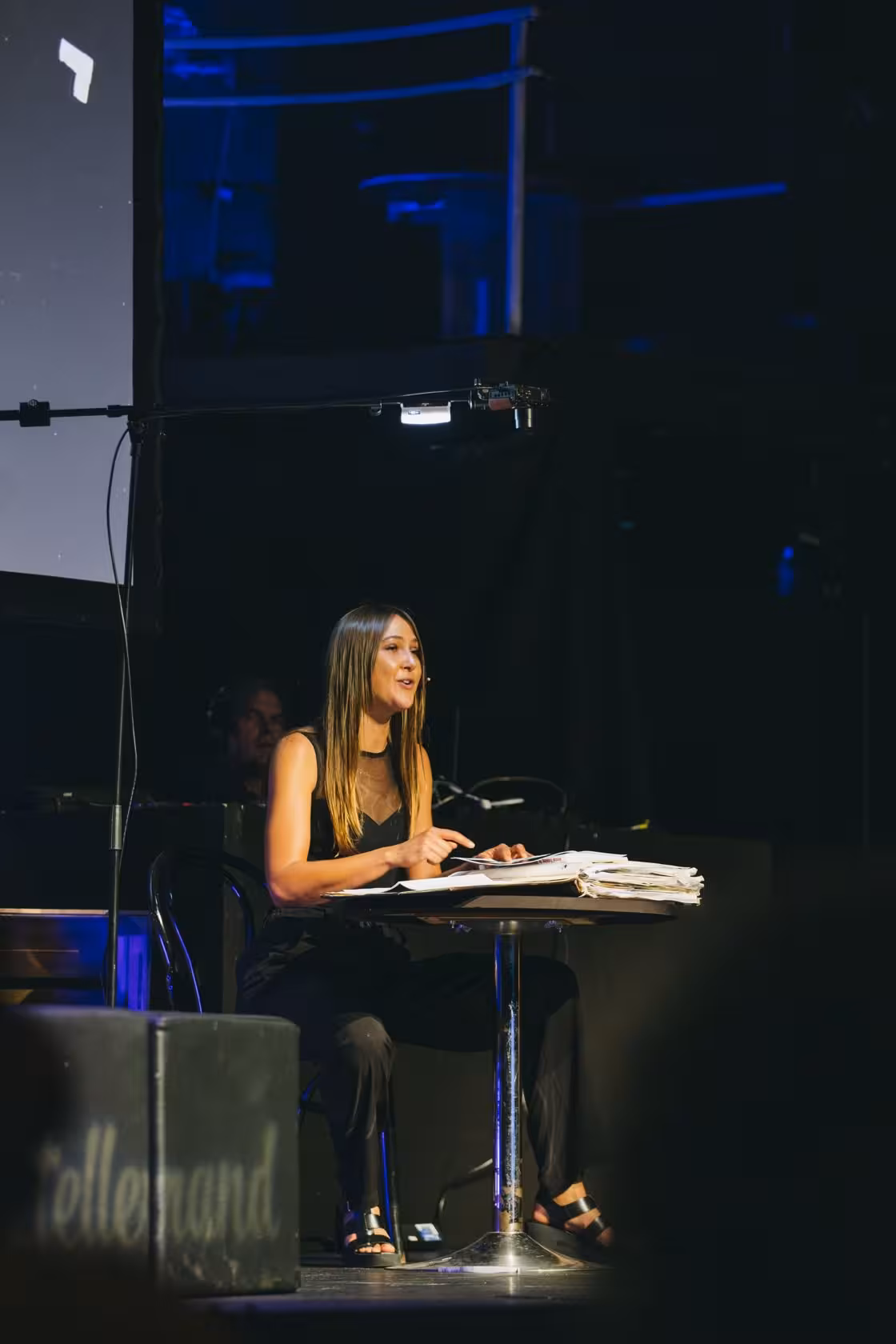 Photo of Gemma O’Brien taken at beyond tellerrand in Berlin 2023 by Celine Al-Mosawi