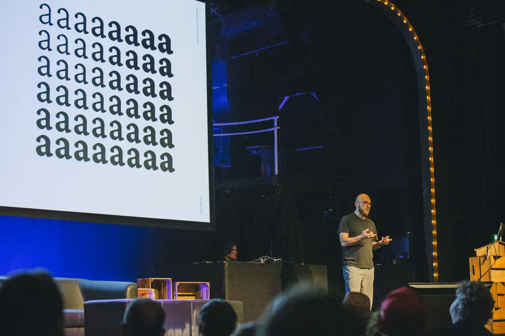 Photo of Tobias Kunisch taken at beyond tellerrand in Berlin 2023 by Celine Al-Mosawi