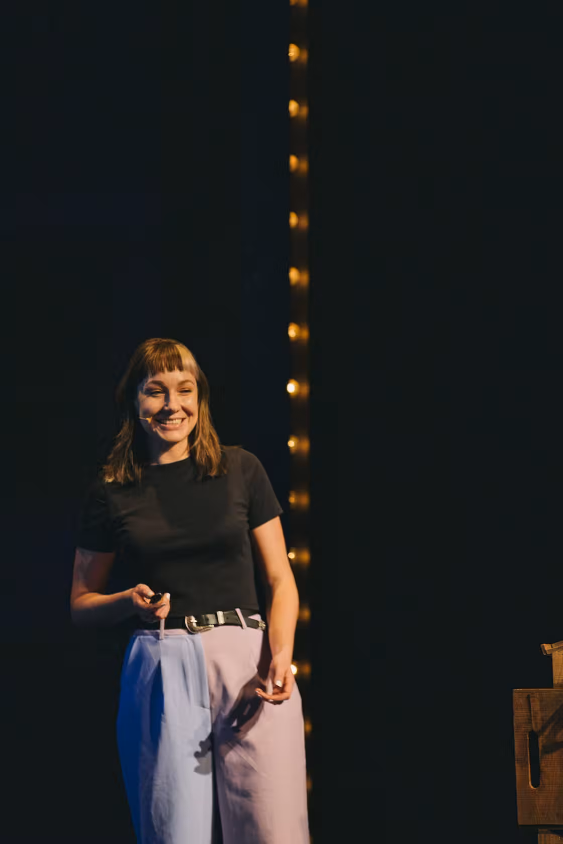 Photo of Cassie Evans taken at beyond tellerrand in Berlin 2023 by Celine Al-Mosawi