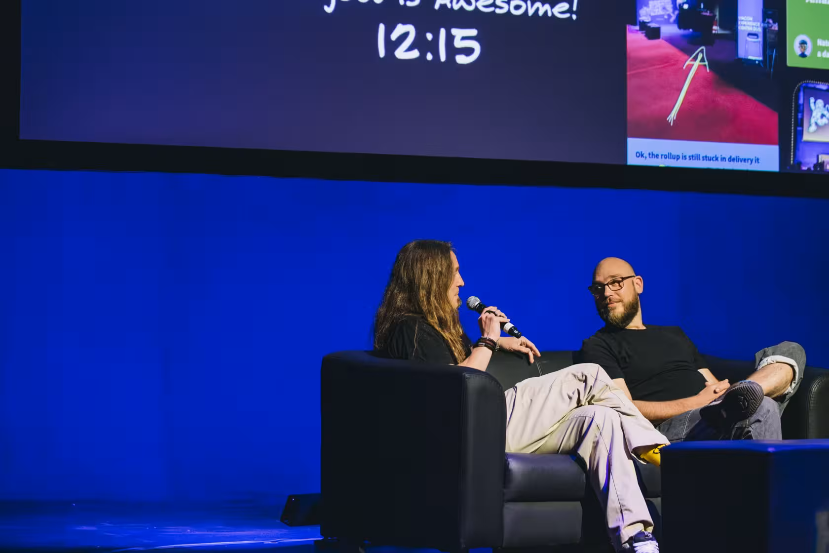 Photo of Tobias Kunisch taken at beyond tellerrand in Berlin 2023 by Celine Al-Mosawi