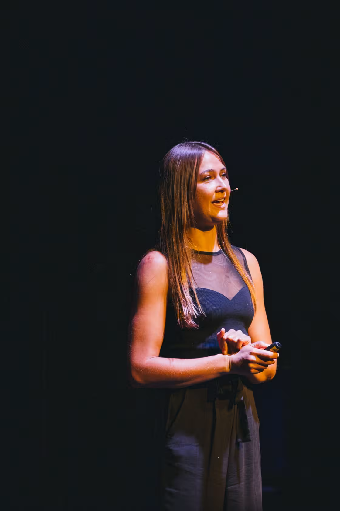 Photo of Gemma O’Brien taken at beyond tellerrand in Berlin 2023 by Celine Al-Mosawi