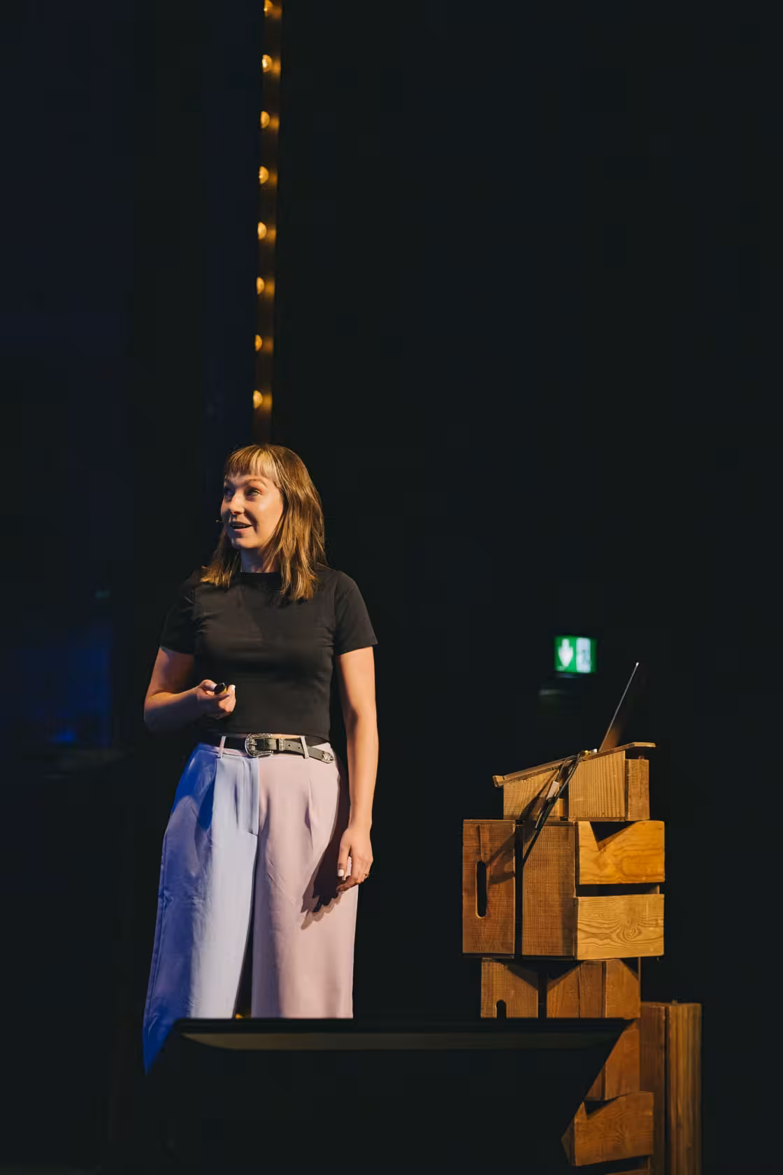 Photo of Cassie Evans taken at beyond tellerrand in Berlin 2023 by Celine Al-Mosawi