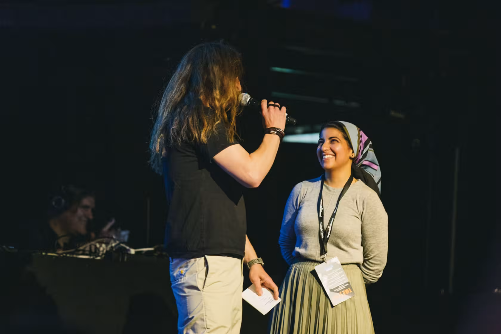 Photo of dina Amin taken at beyond tellerrand in Berlin 2023 by Celine Al-Mosawi