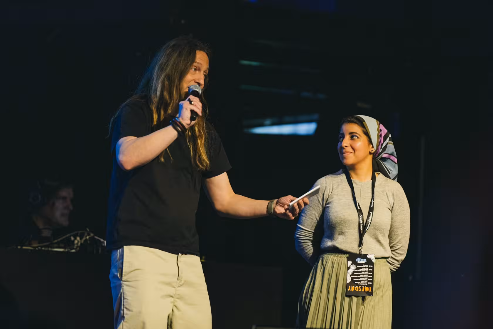 Photo of dina Amin taken at beyond tellerrand in Berlin 2023 by Celine Al-Mosawi