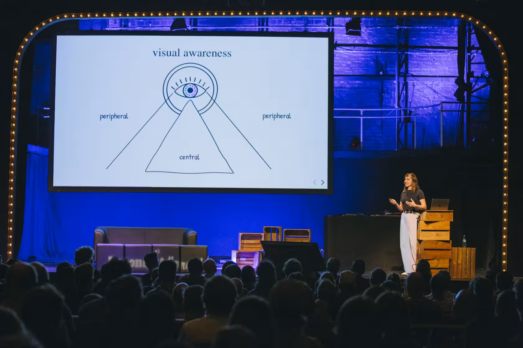 Photo of Cassie Evans taken at beyond tellerrand in Berlin 2023 by Celine Al-Mosawi