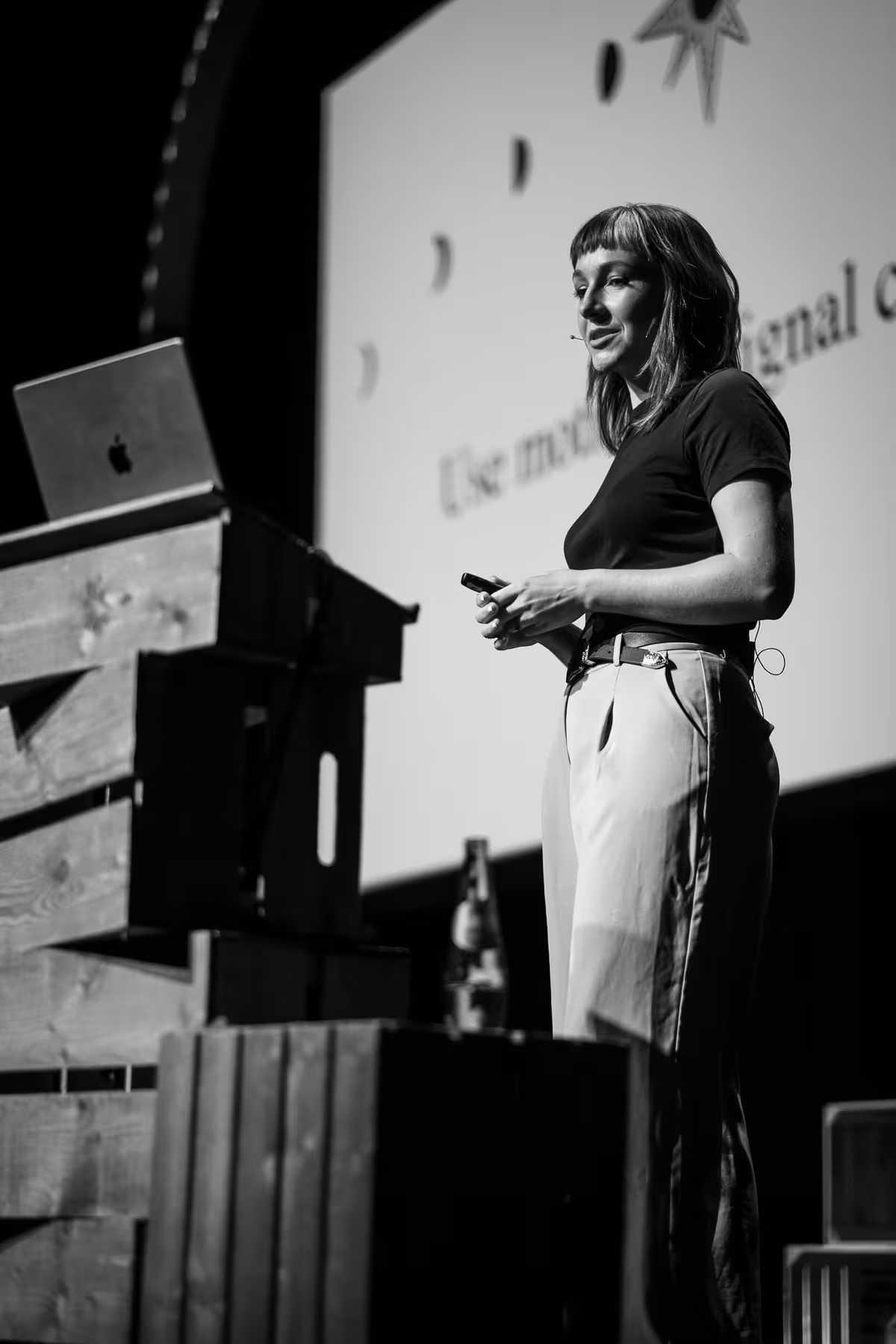 Photo of Cassie Evans taken at beyond tellerrand in Düsseldorf 2023 by Florian Ziegler