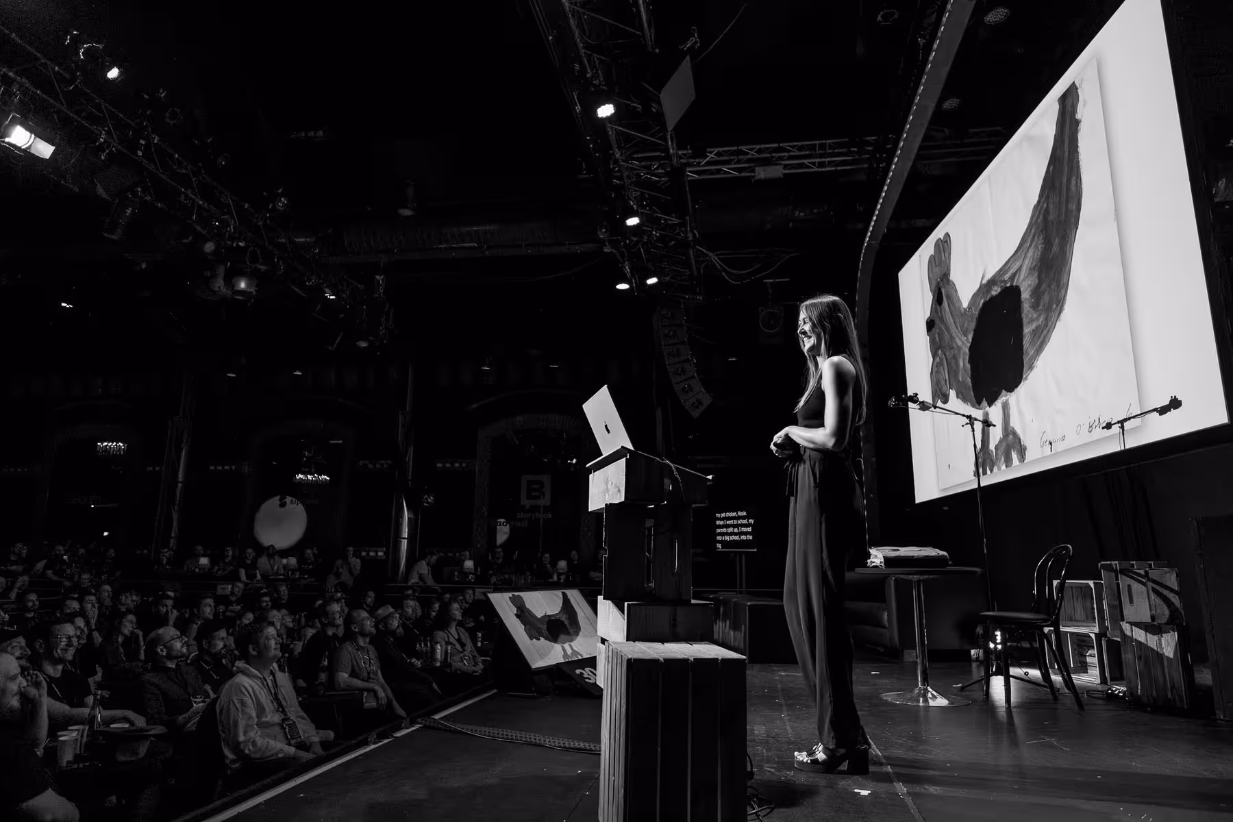 Photo of Gemma O’Brien taken at beyond tellerrand in Düsseldorf 2023 by Florian Ziegler