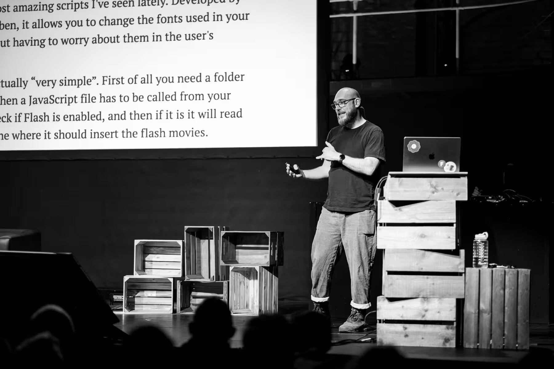 Photo of Tobias Kunisch taken at beyond tellerrand in Düsseldorf 2023 by Florian Ziegler