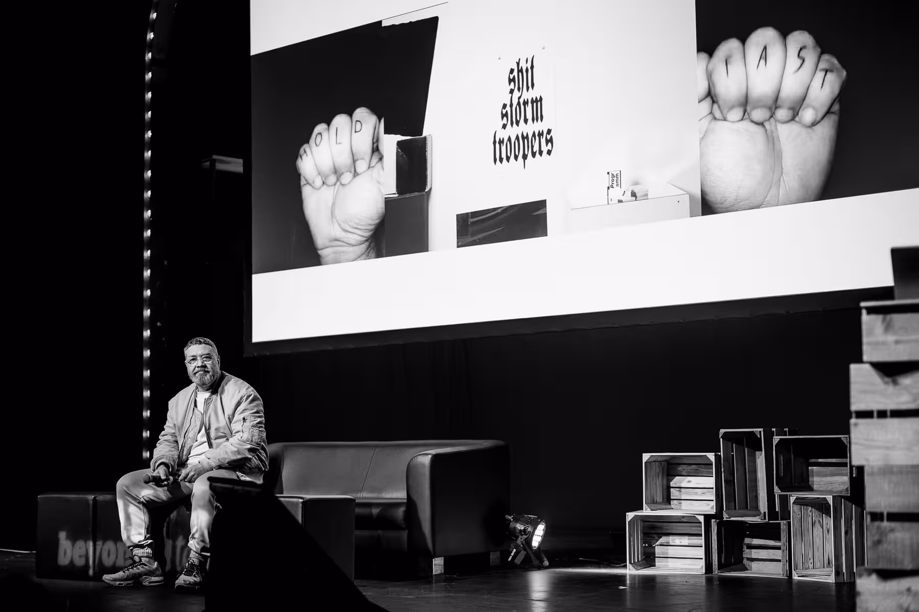 Photo of Eike König taken at beyond tellerrand in Düsseldorf 2023 by Florian Ziegler