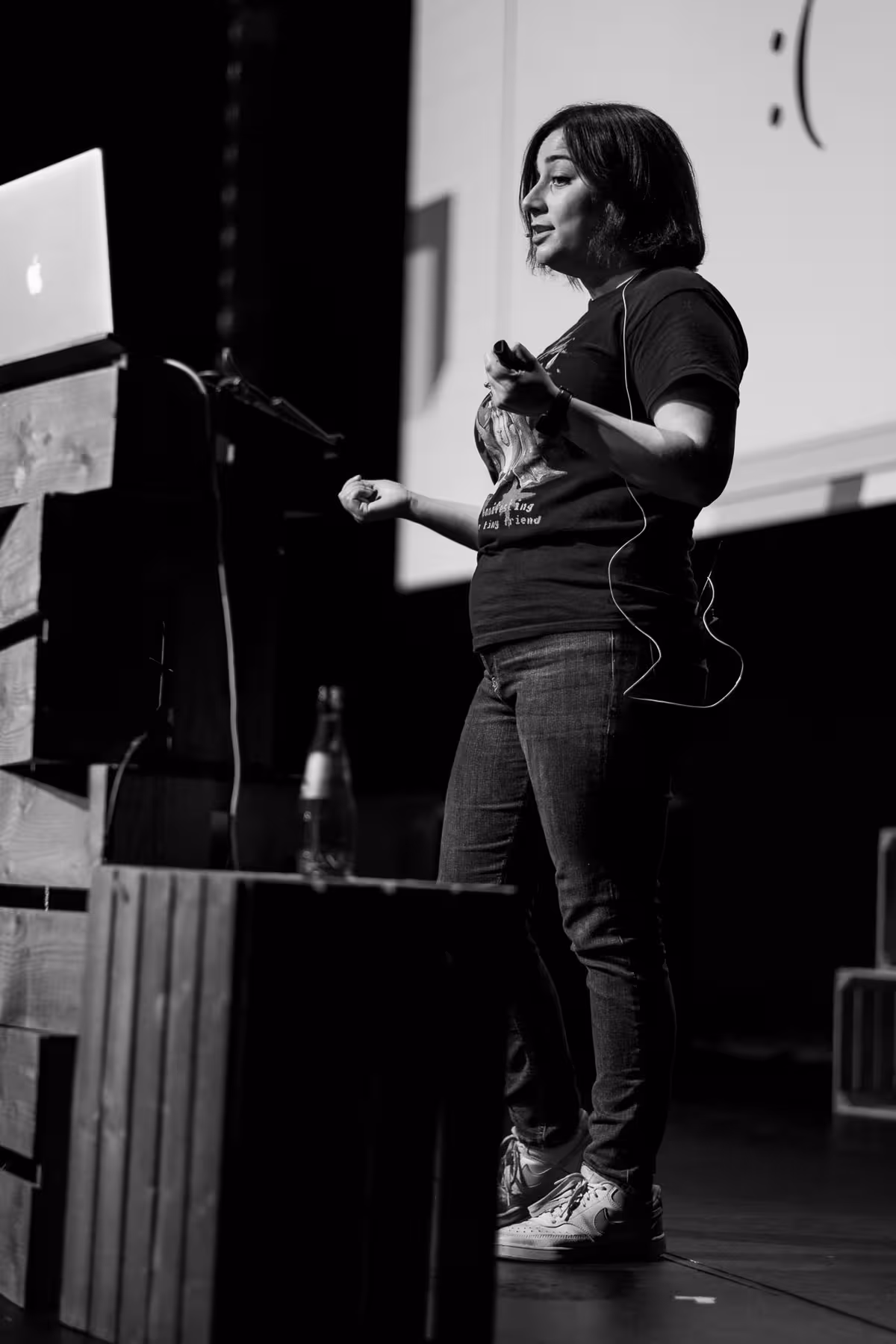 Photo of Sophie Koonin taken at beyond tellerrand in Düsseldorf 2023 by Florian Ziegler