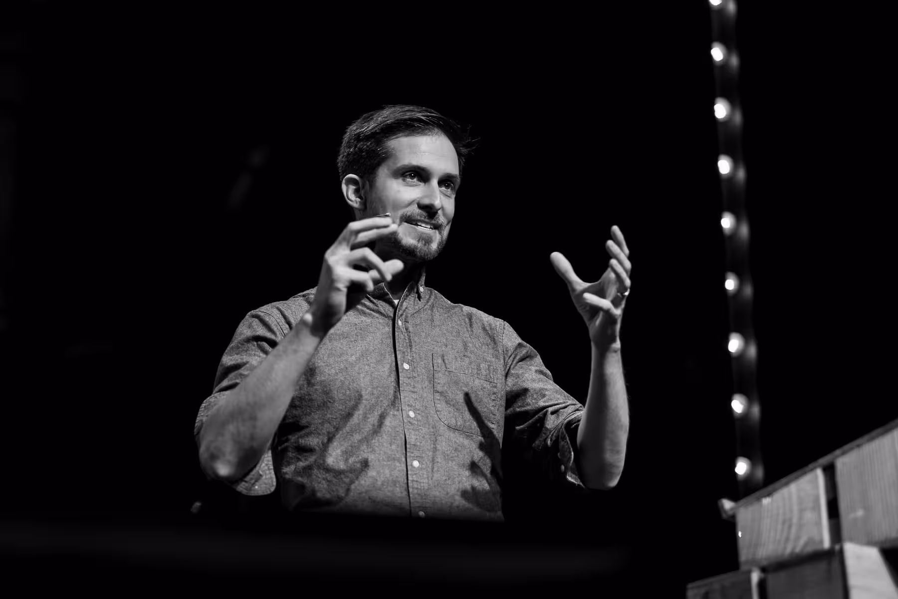 Photo of Scott Kellum taken at beyond tellerrand in Düsseldorf 2023 by Florian Ziegler