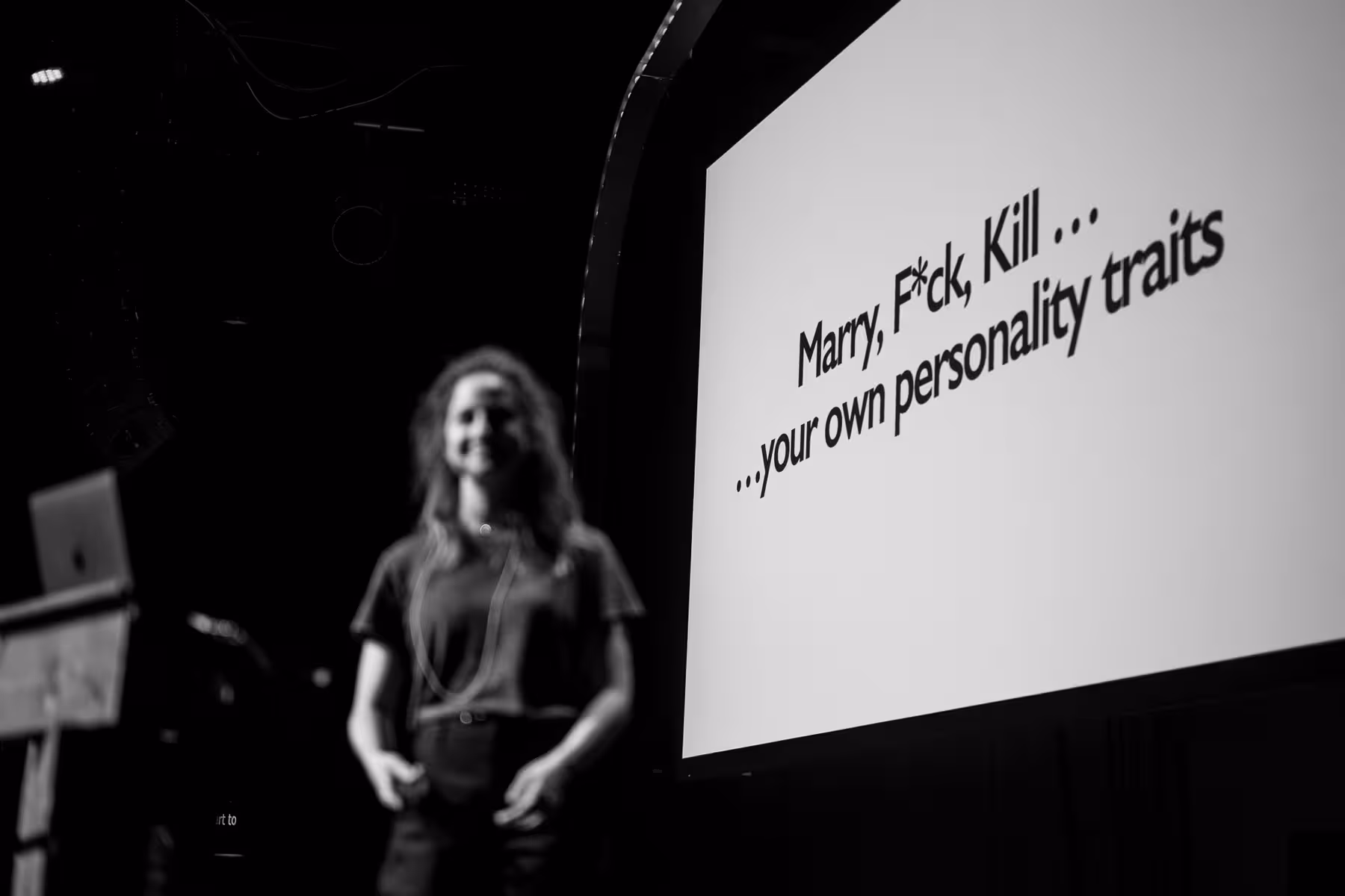 Photo of Emily Anhalt taken at beyond tellerrand in Düsseldorf 2023 by Florian Ziegler