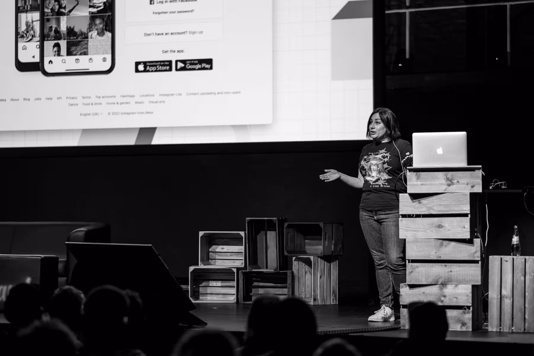 Photo of Sophie Koonin taken at beyond tellerrand in Düsseldorf 2023 by Florian Ziegler