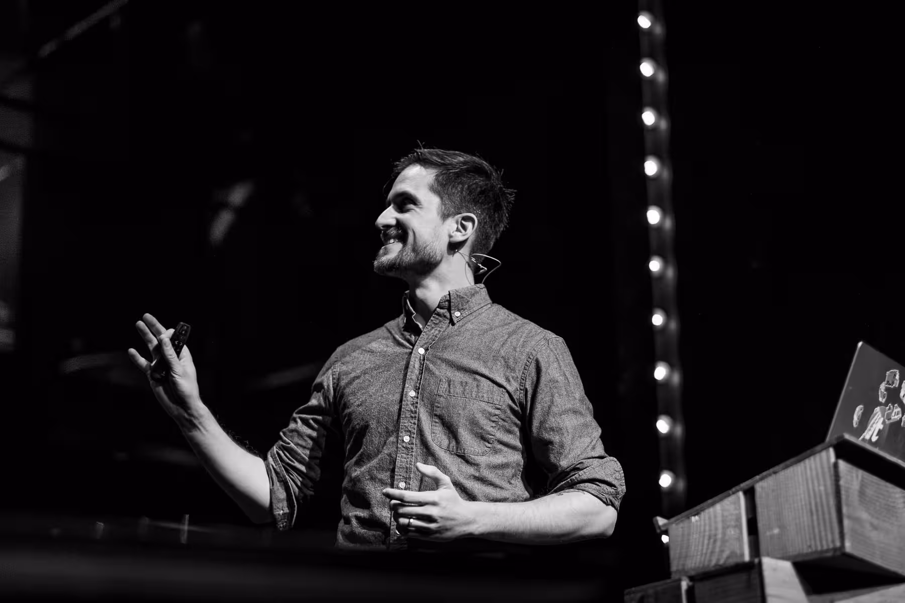 Photo of Scott Kellum taken at beyond tellerrand in Düsseldorf 2023 by Florian Ziegler