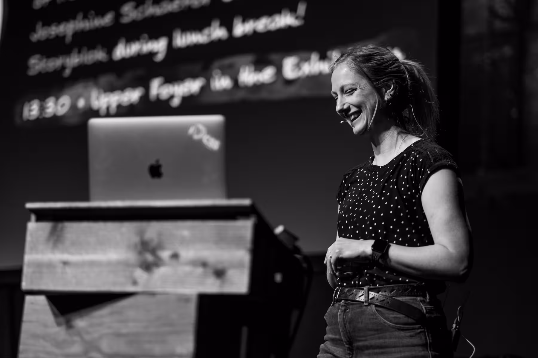 Photo of Michelle Barker taken at beyond tellerrand in Düsseldorf 2023 by Florian Ziegler