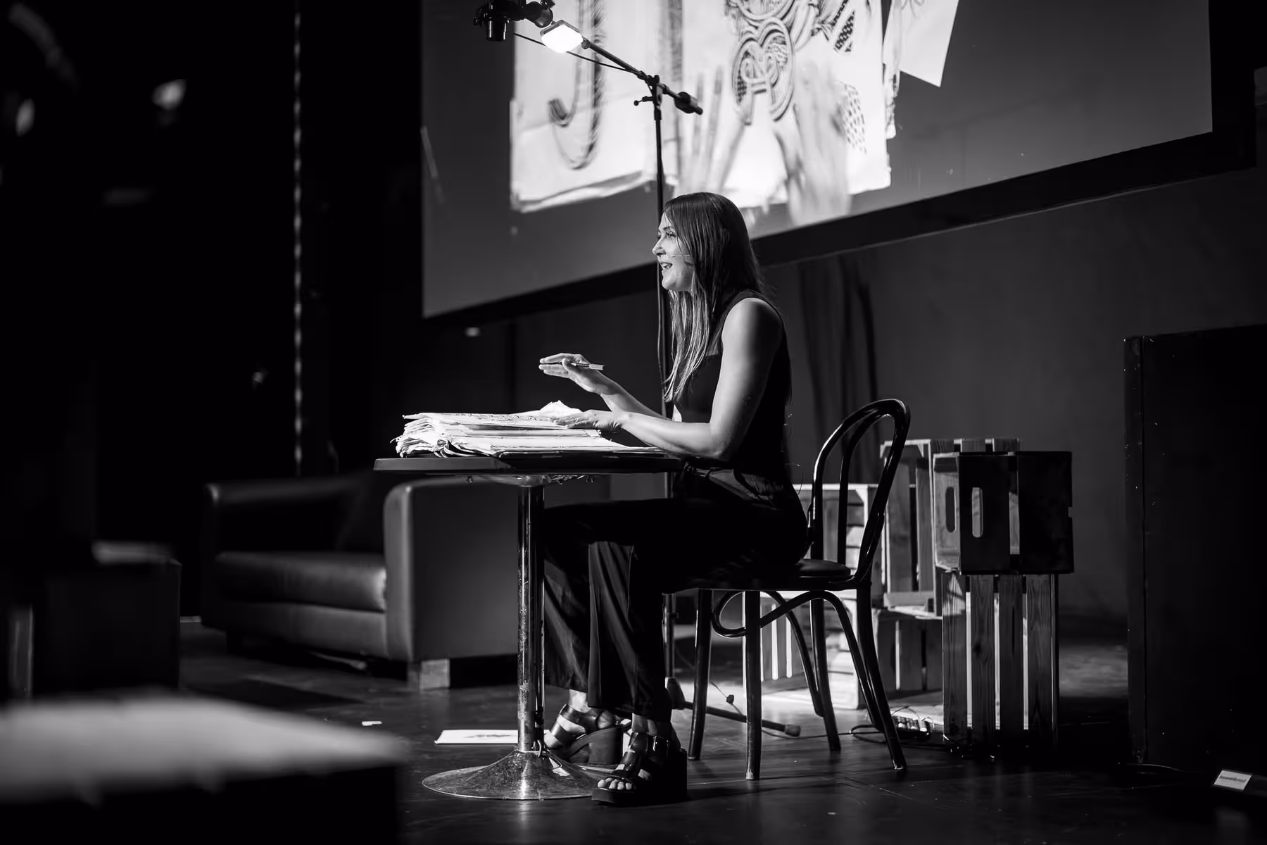 Photo of Gemma O’Brien taken at beyond tellerrand in Düsseldorf 2023 by Florian Ziegler