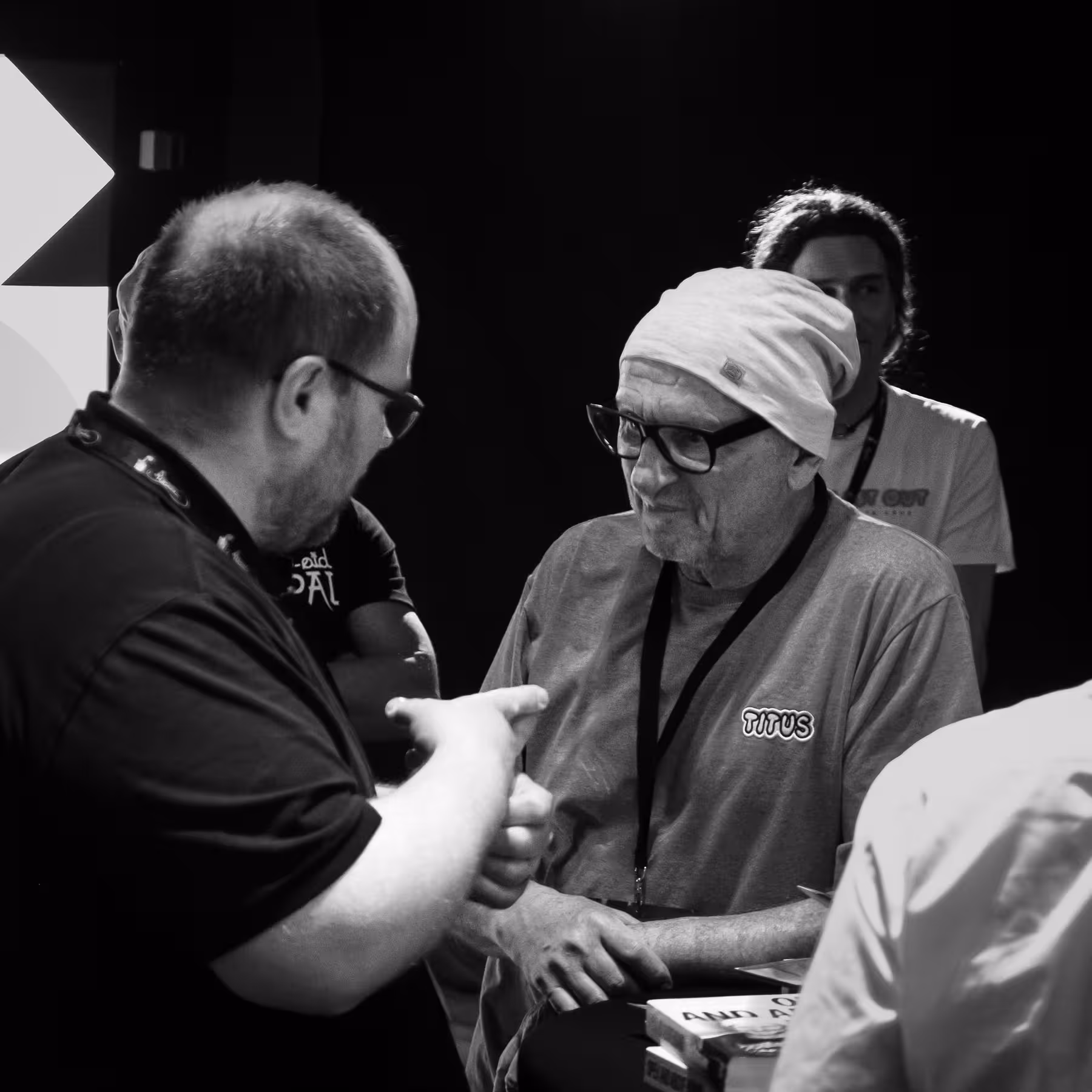 Photo of Titus Dittmann taken at beyond tellerrand in Düsseldorf 2023 by Bart van Kersavond