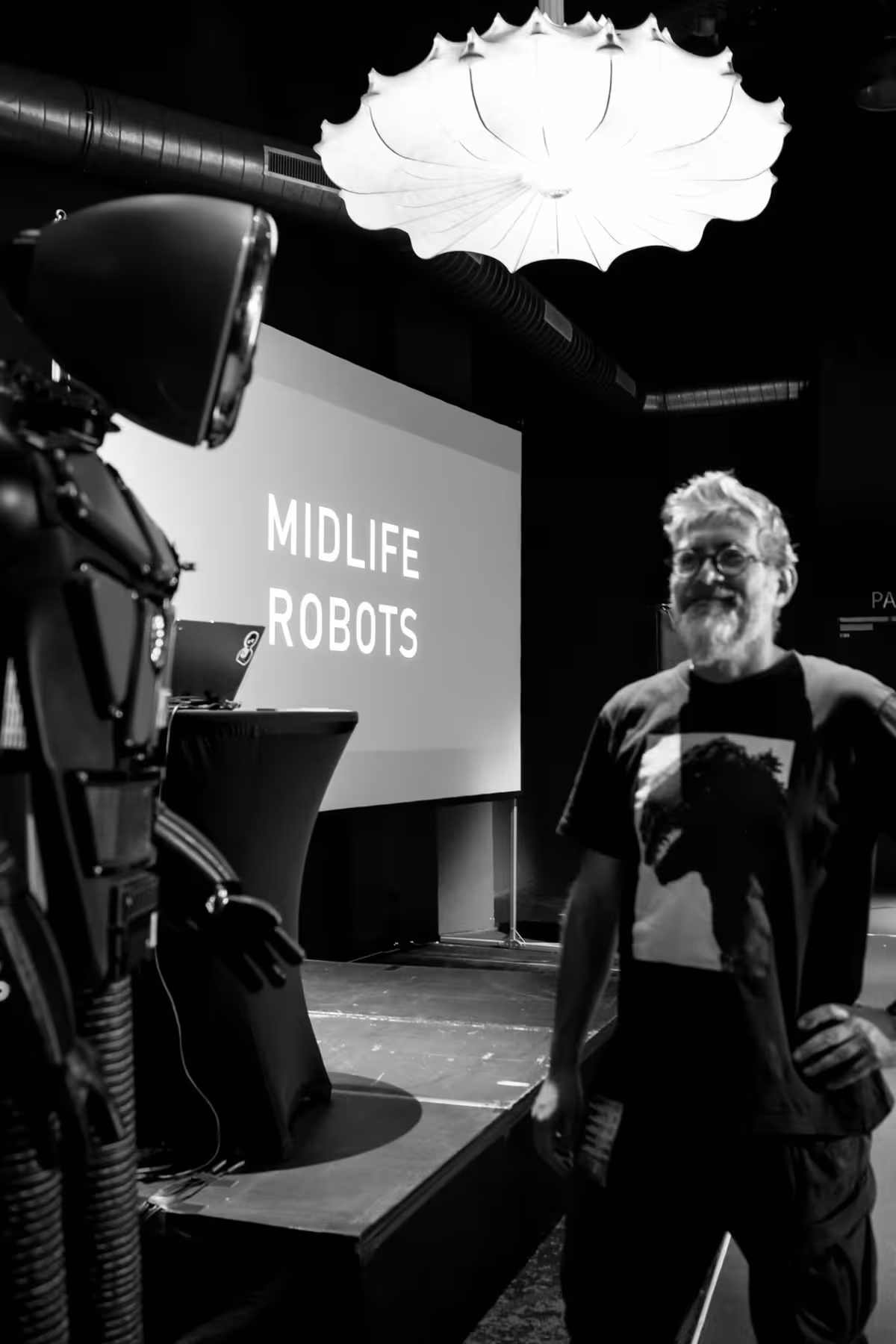 Photo of Jan De Coster taken at beyond tellerrand in Düsseldorf 2023 by Bart van Kersavond