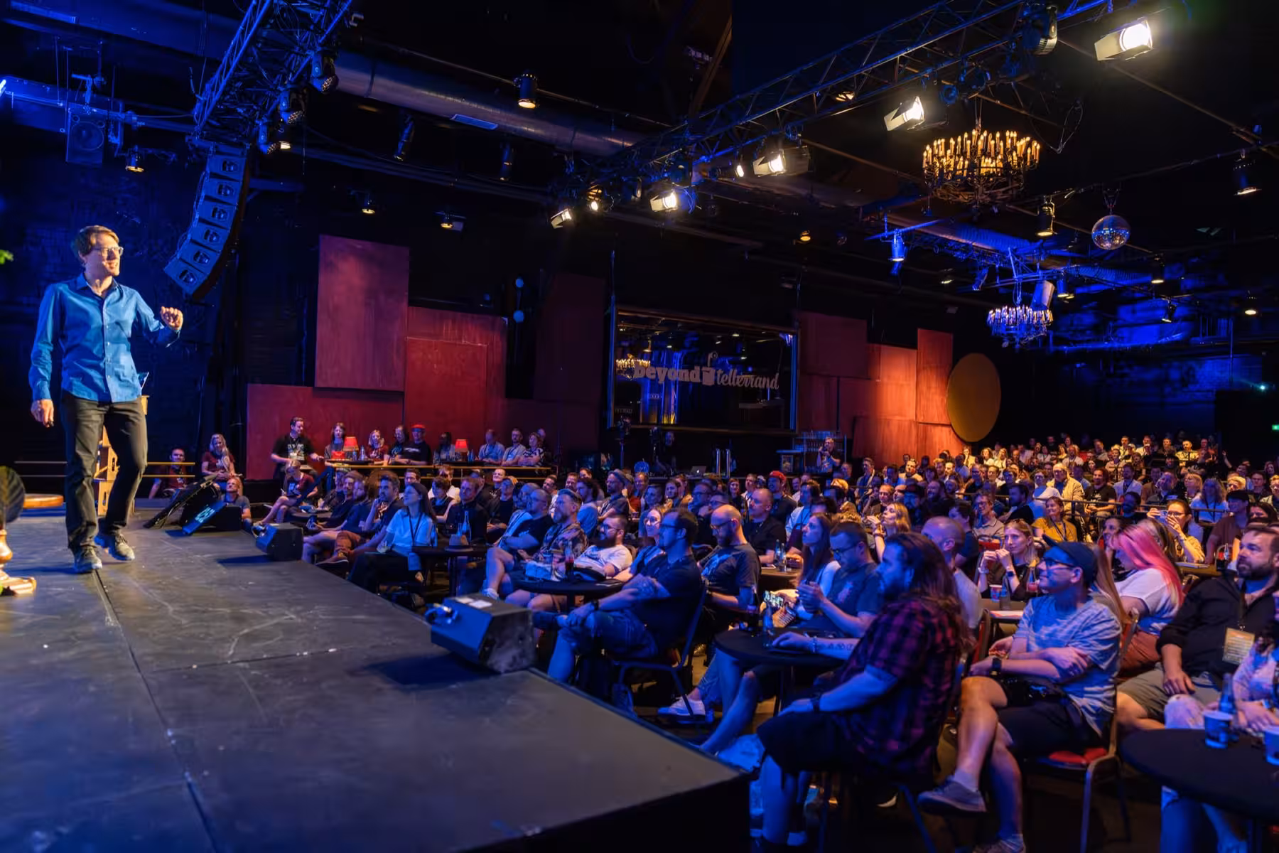 Photo of Oliver Schöndorfer taken at beyond tellerrand in Düsseldorf 2023 by Udo Fritsch