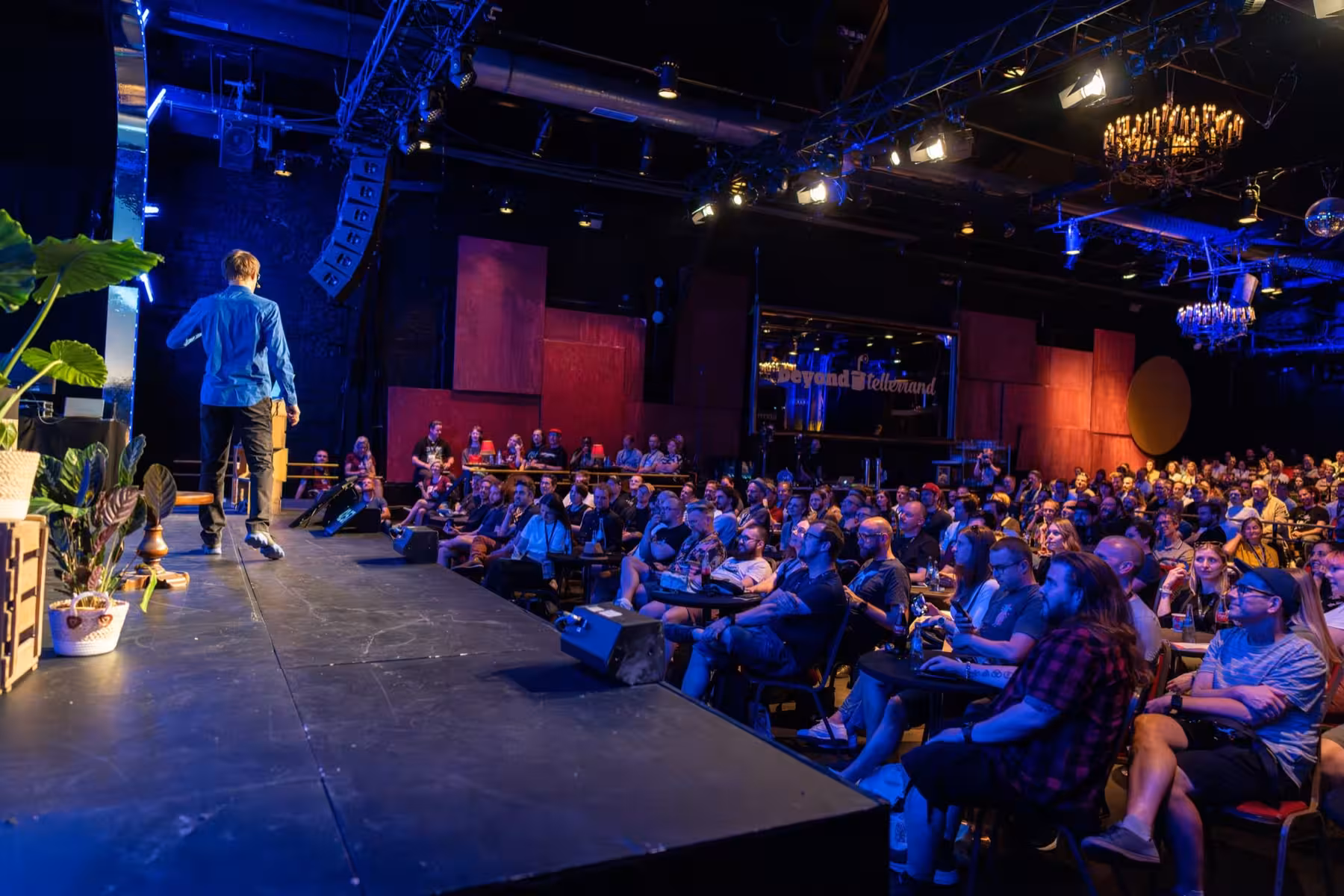 Photo of Oliver Schöndorfer taken at beyond tellerrand in Düsseldorf 2023 by Udo Fritsch