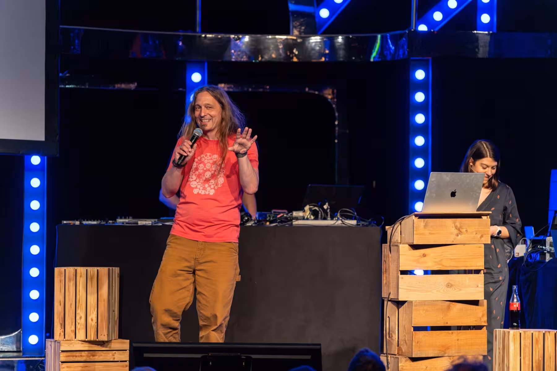 Photo of Maggie Appleton taken at beyond tellerrand in Düsseldorf 2023 by Udo Fritsch